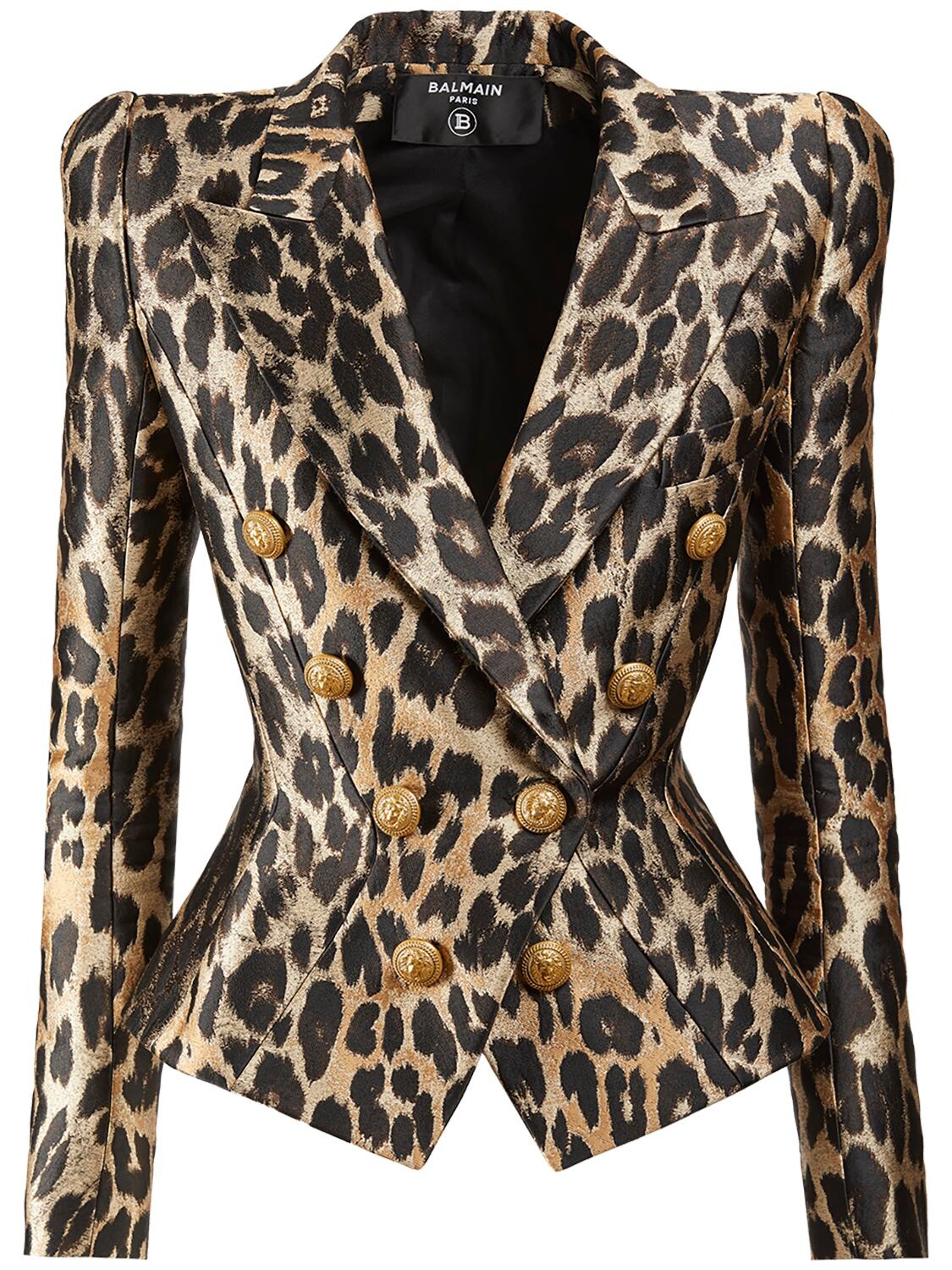 Leopard Print Jacquard Blazer – WOMEN > CLOTHING > JACKETS