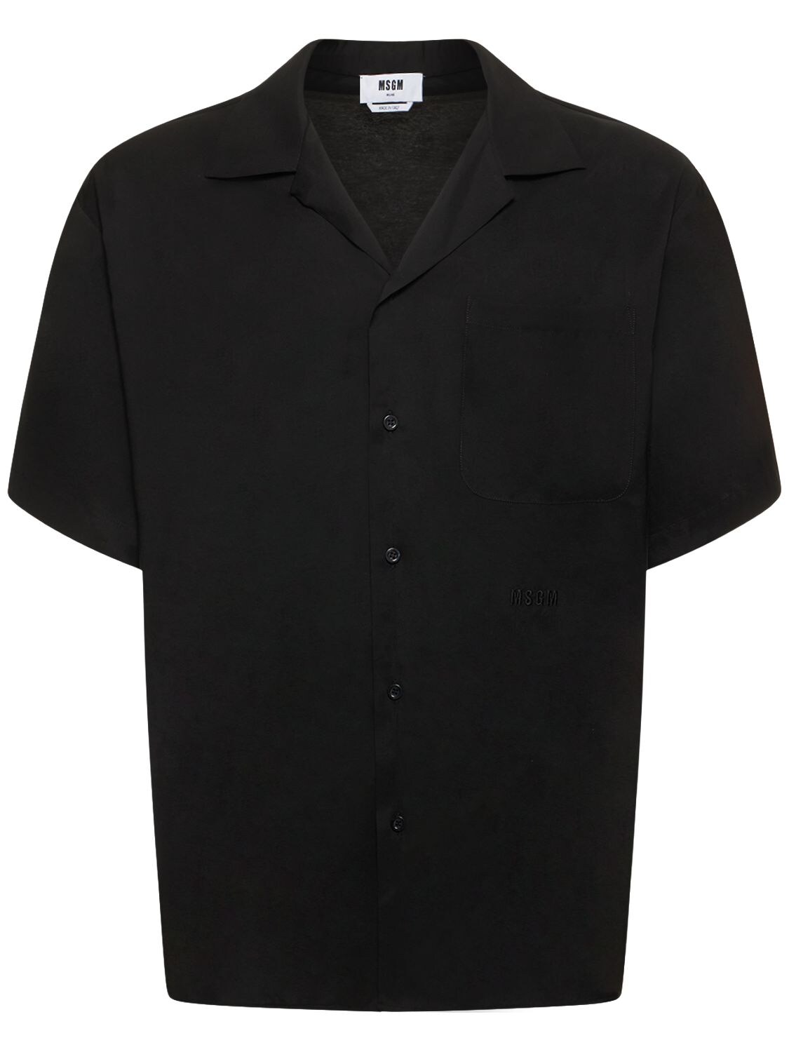 MSGM VISCOSE BLEND SHORT SLEEVE SHIRT