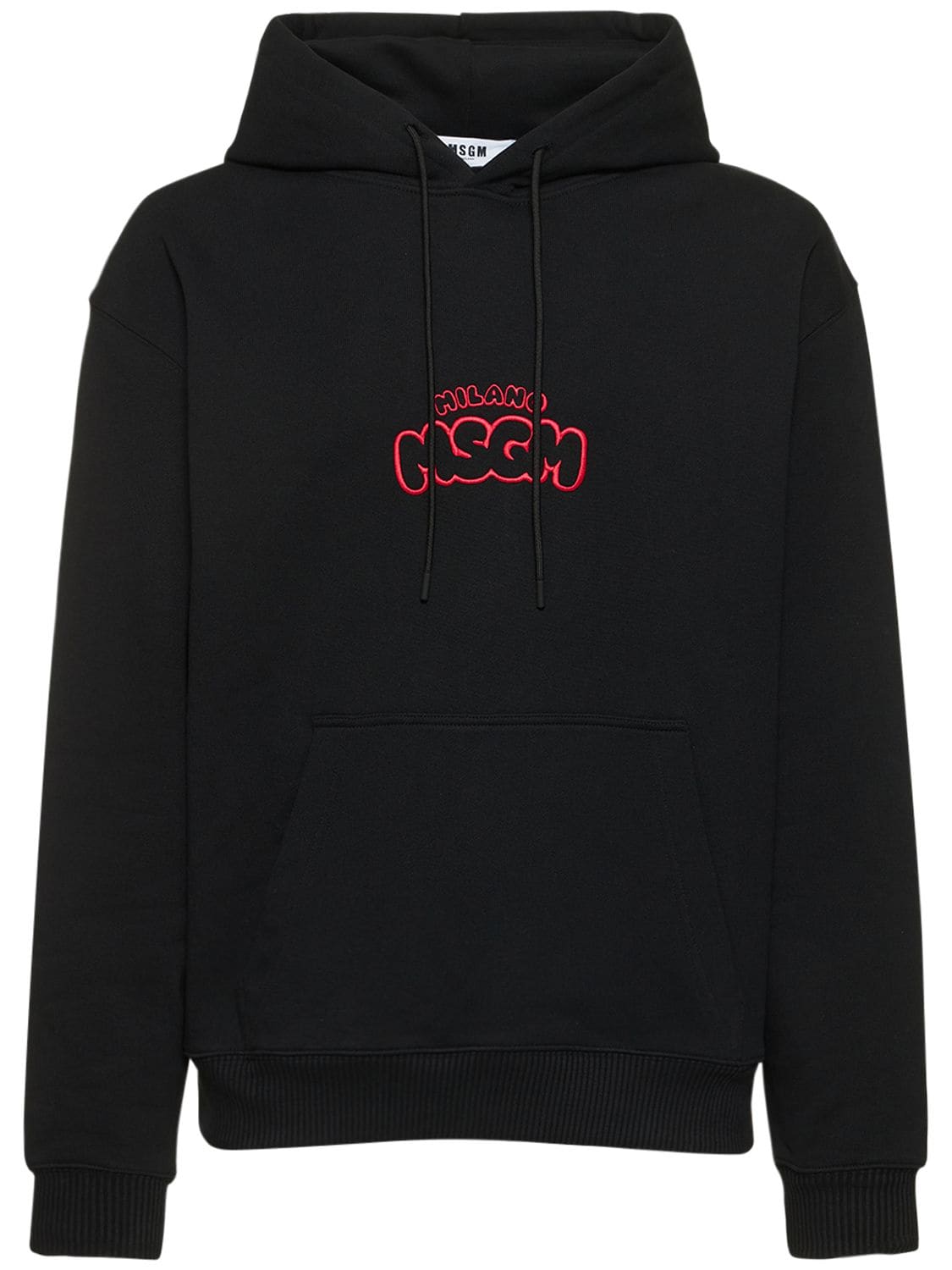 MSGM BURRO STUDIO EMBROIDERY COTTON HOODIE