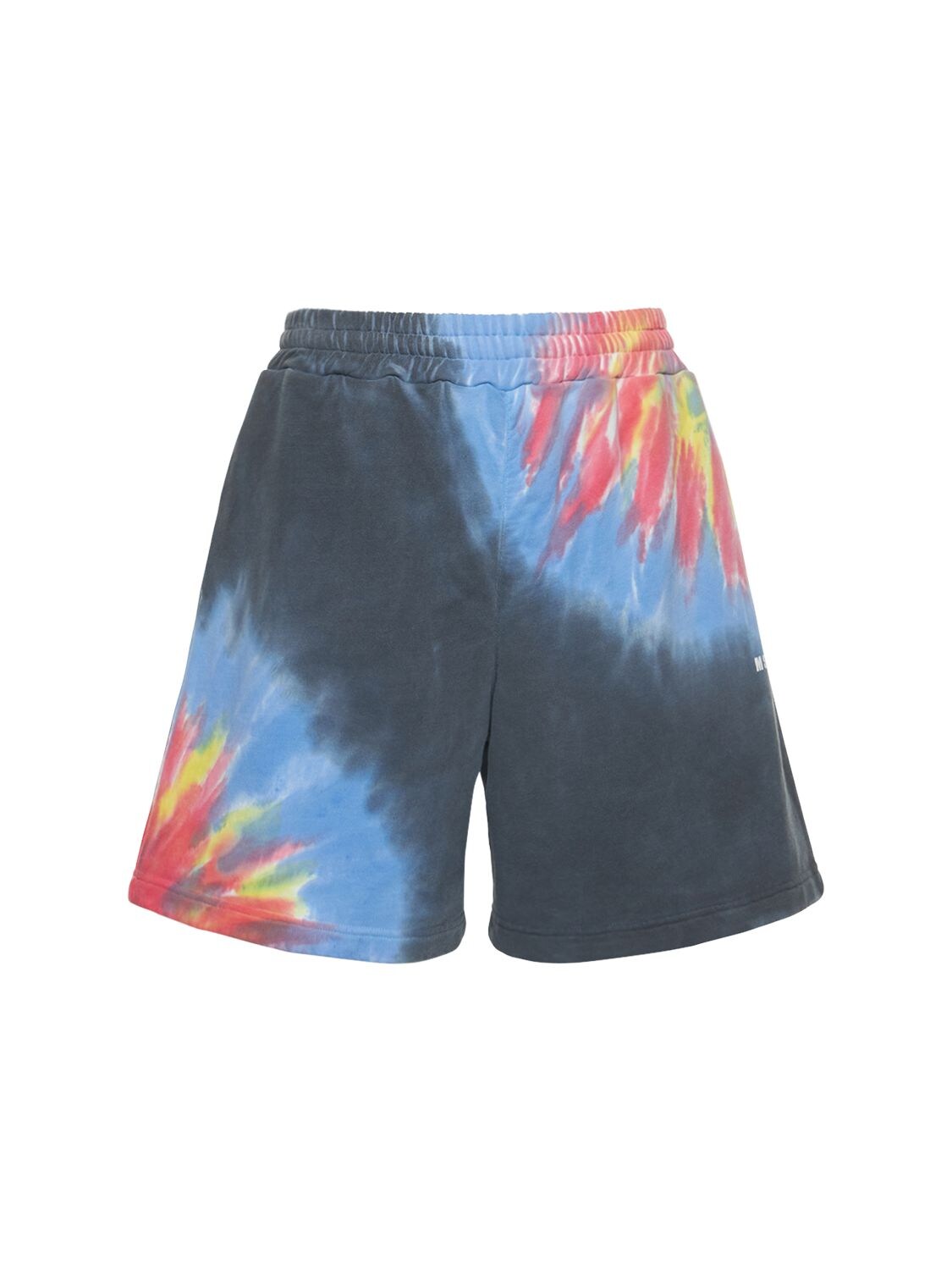 MSGM TIE DYE COTTON SWEAT SHORTS