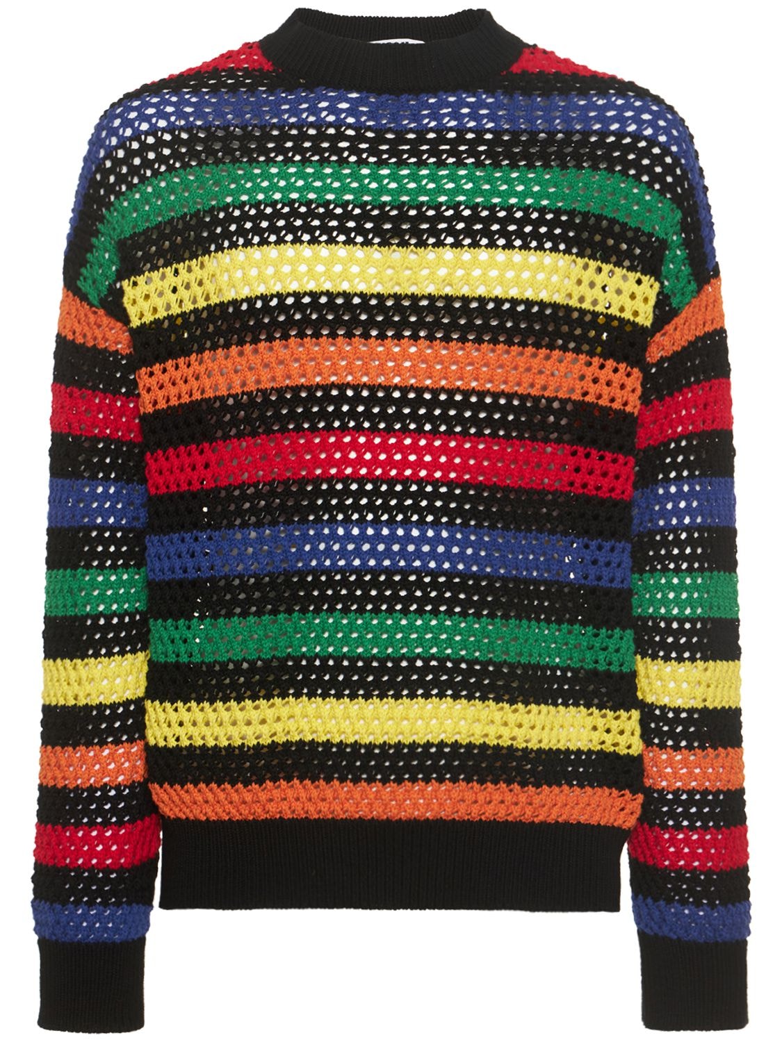 Msgm Multicolor Striped Sweater Sweaters And Cardigans Multicolor In Multicolor