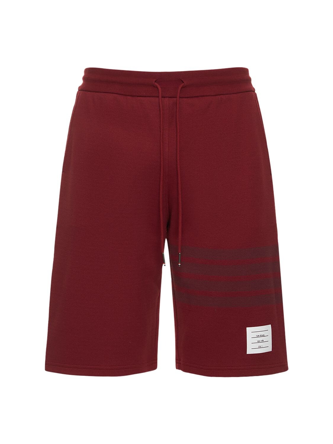 THOM BROWNE COTTON JERSEY SHORTS