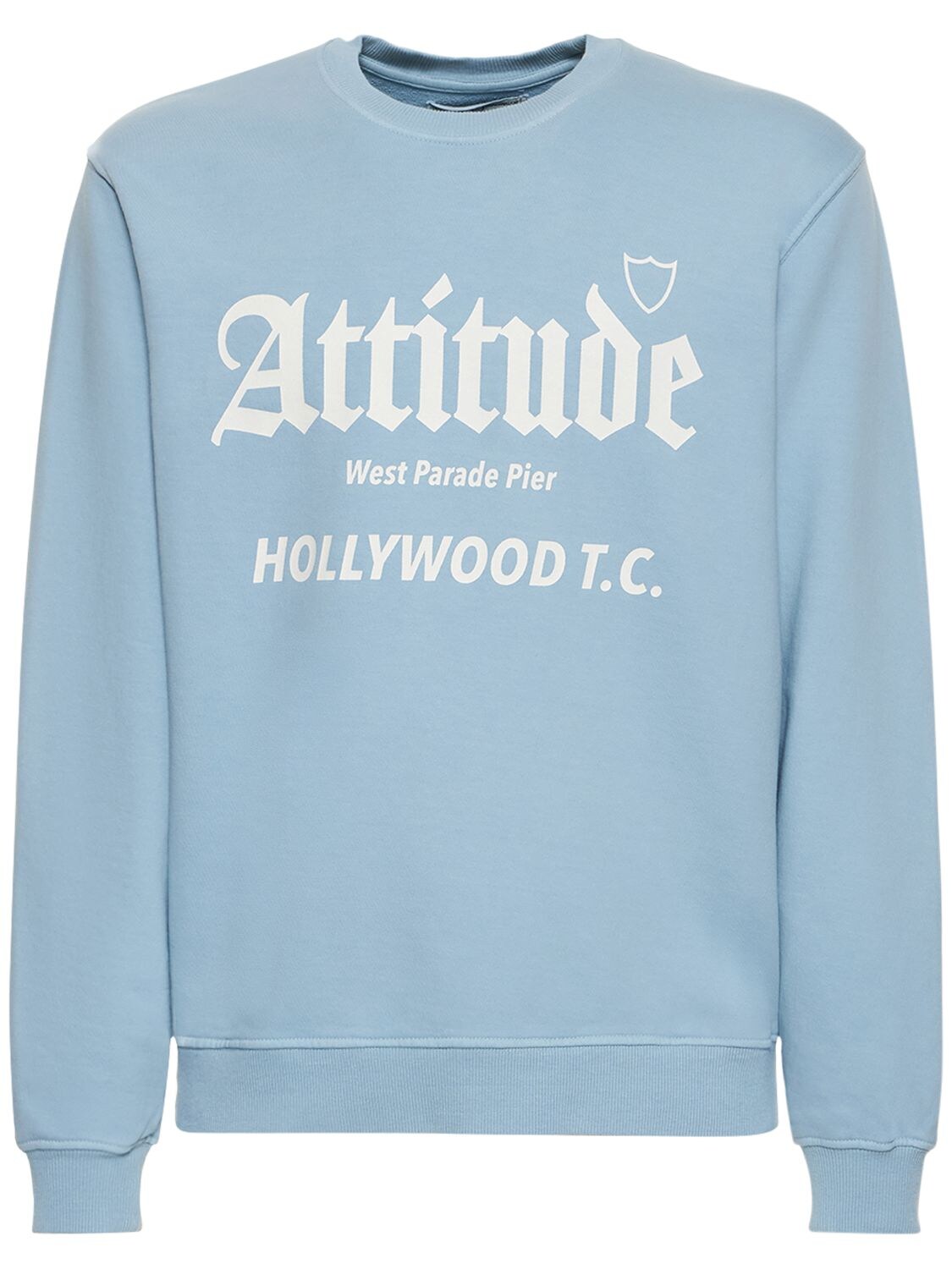 HTC LOS ANGELES Attitude Print Cotton Sweatshirt