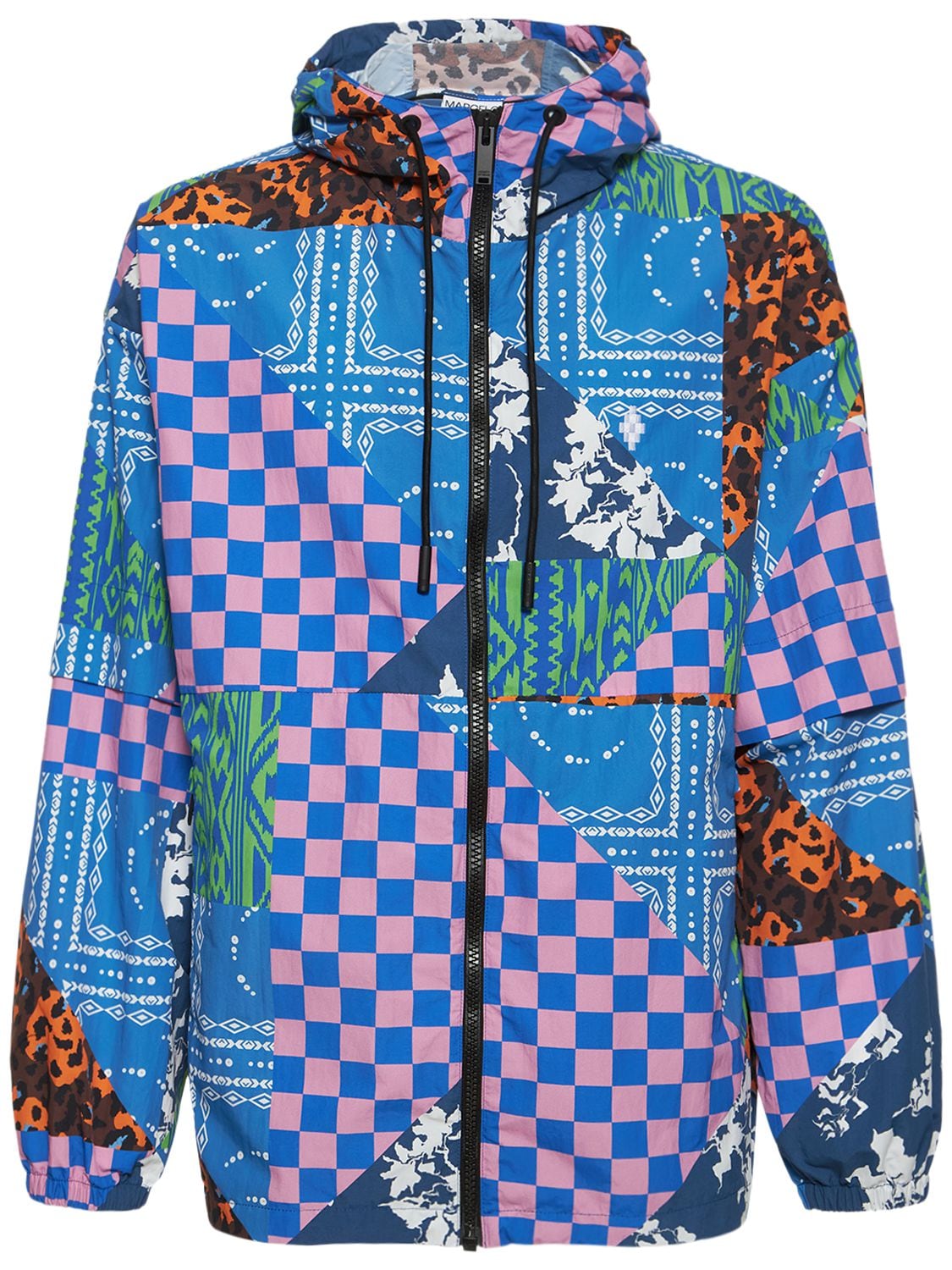 MARCELO BURLON COUNTY OF MILAN MIX & MATCH PRINT NYLON WINDBREAKER