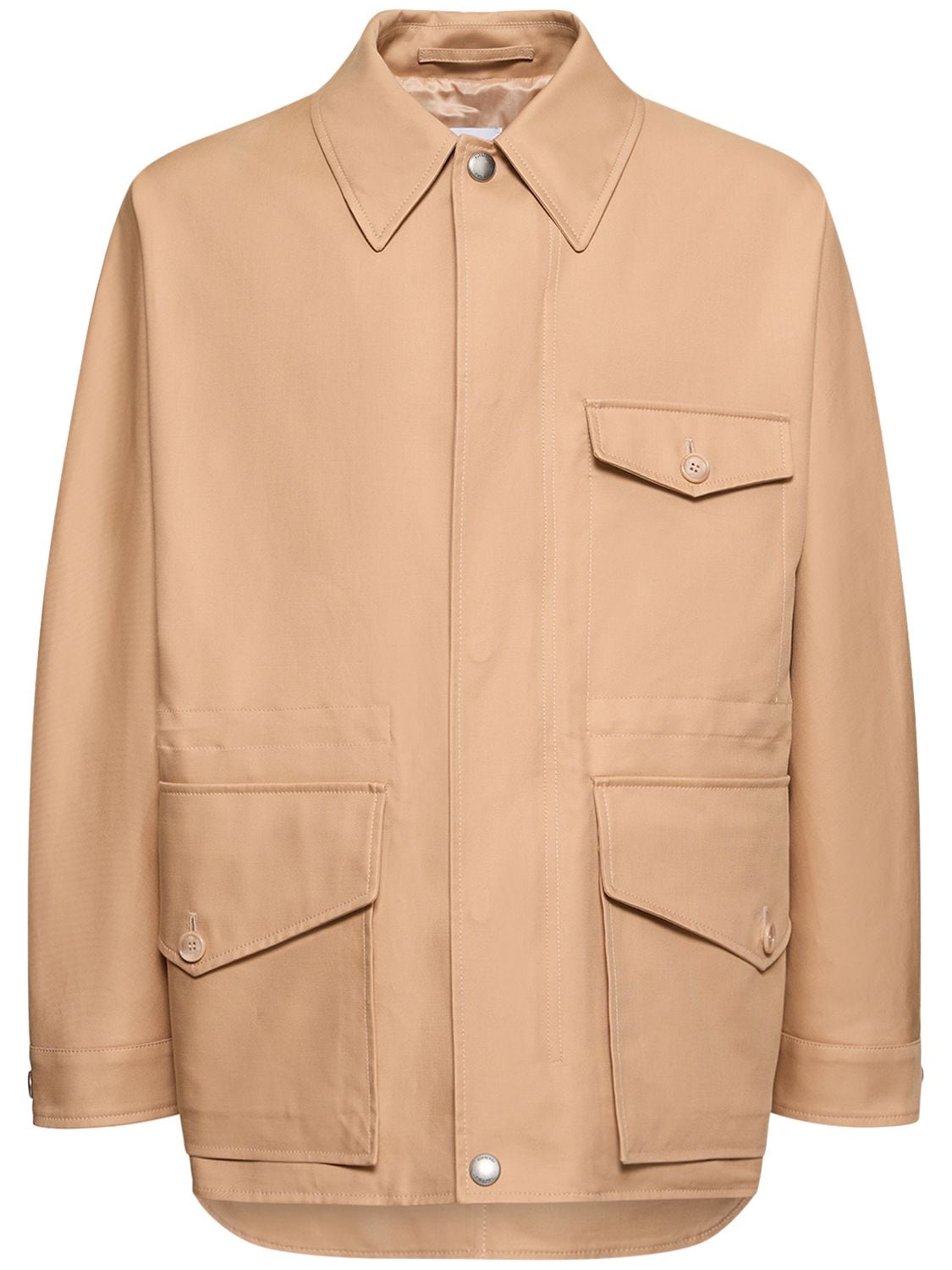 Washed Cotton Workwear Jacket – MEN > CLOTHING > JACKETS