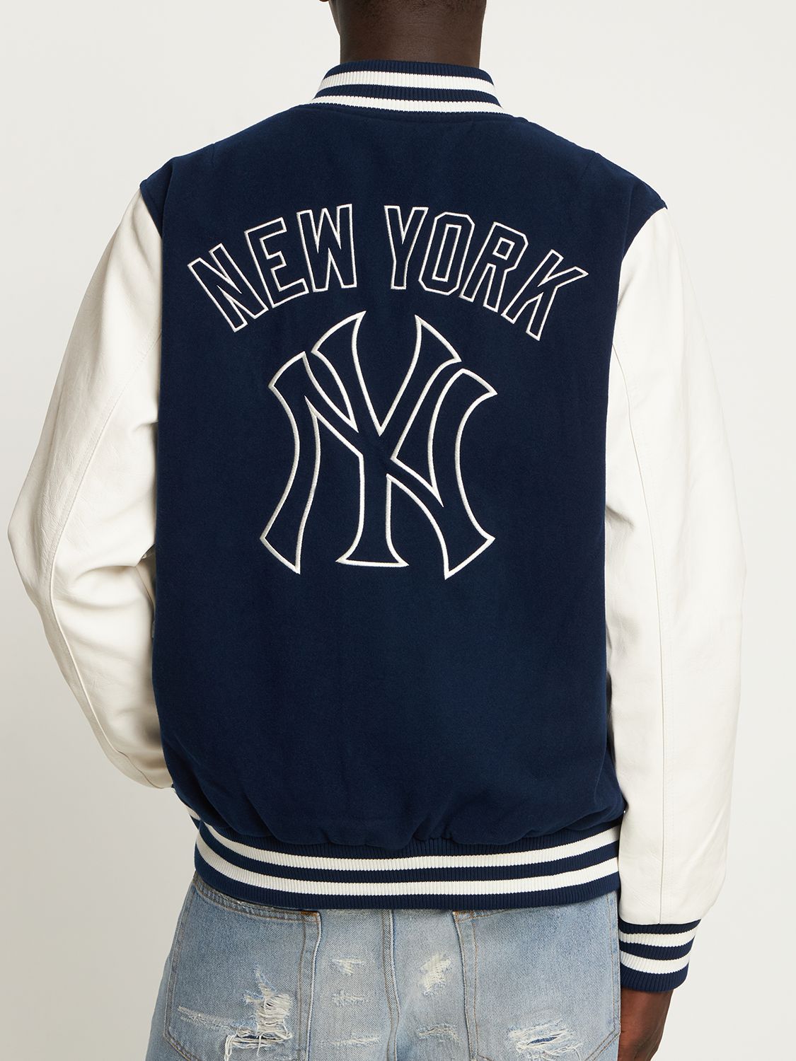 Bomber New Era New York Yankees Heritage Varsity Jacket