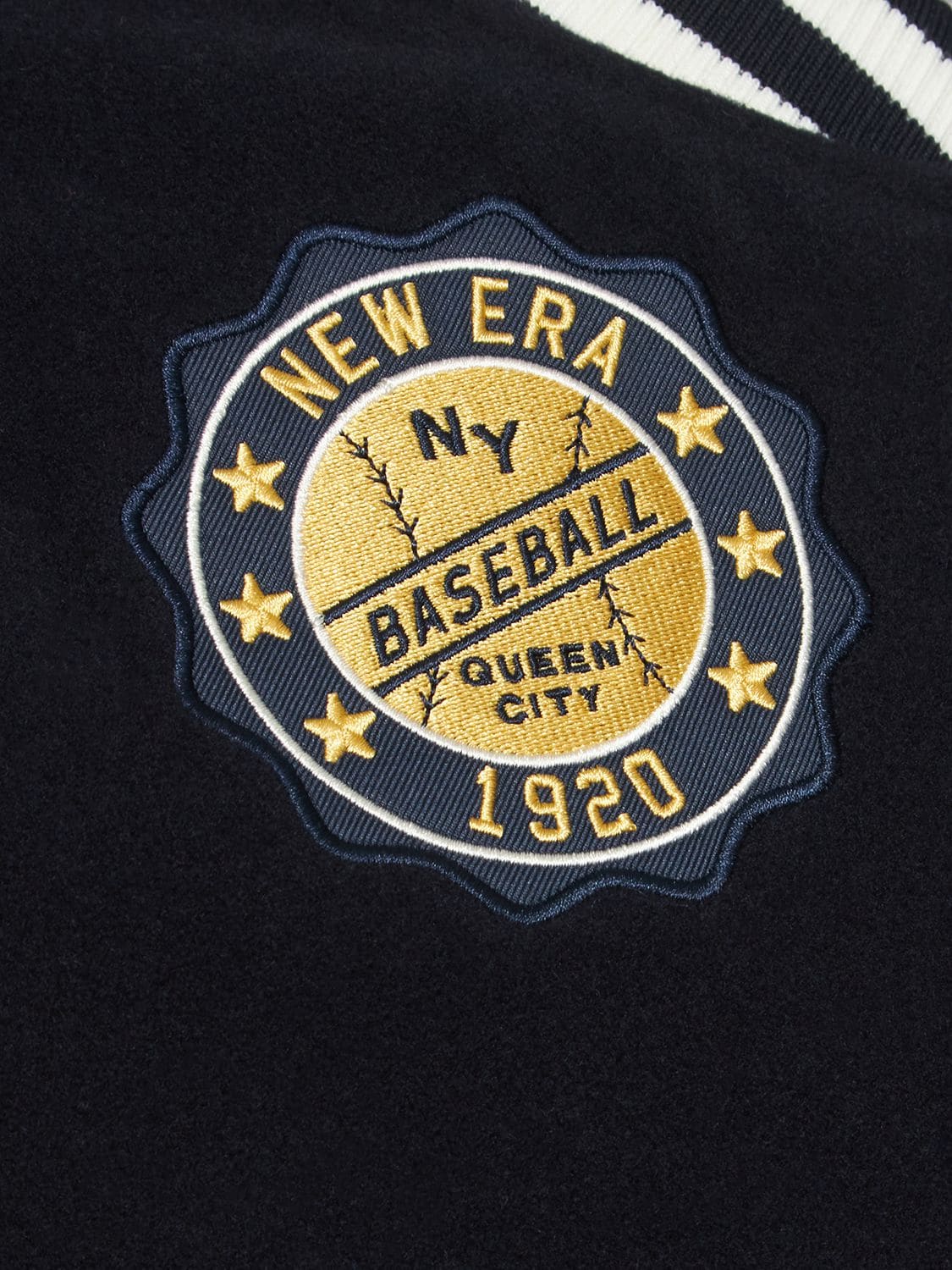 New Era MLB New York Yankees heritage varsity jacket in black