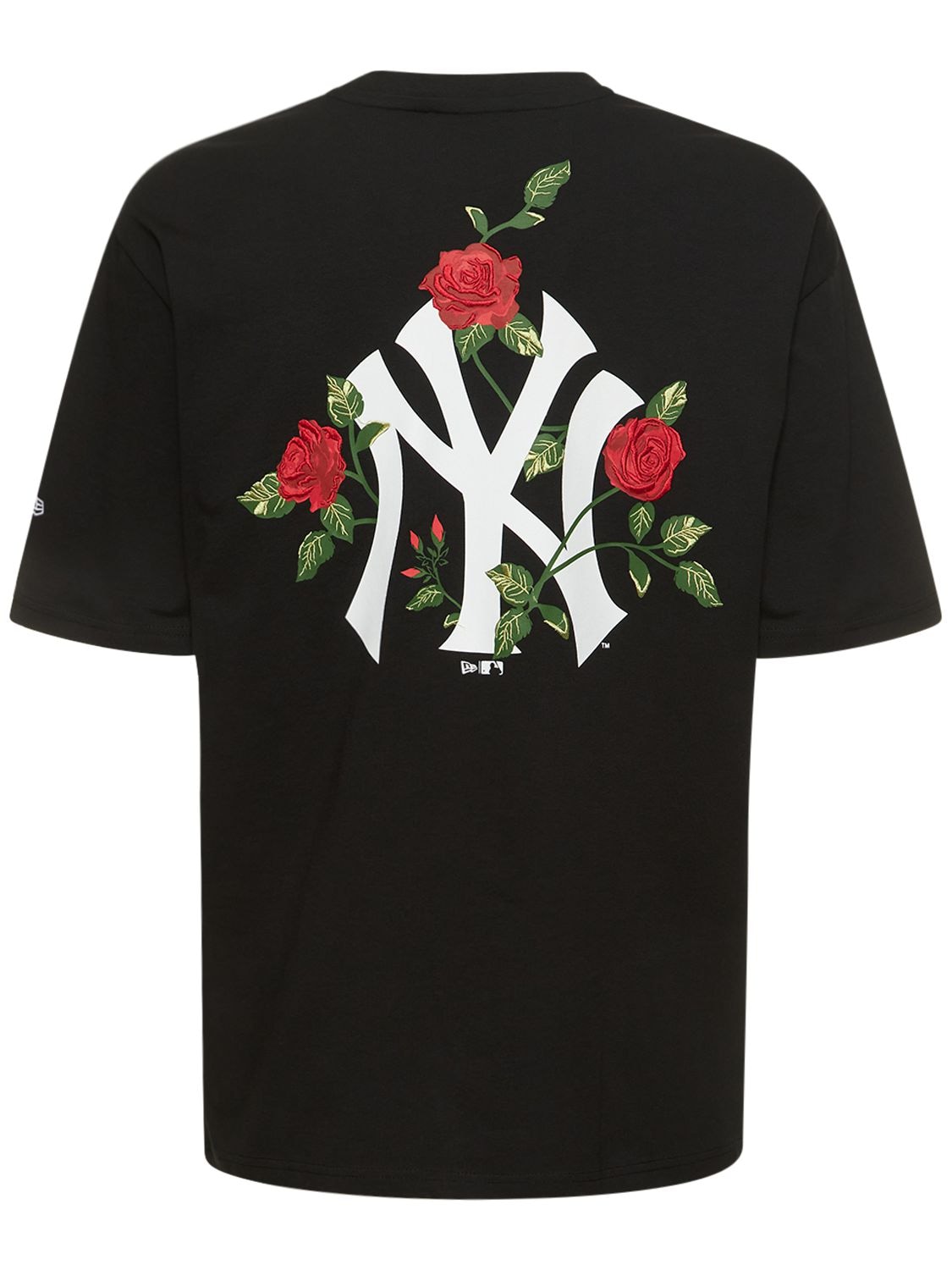 NEW ERA Ny Yankees Roses Logo Cotton T-shirt