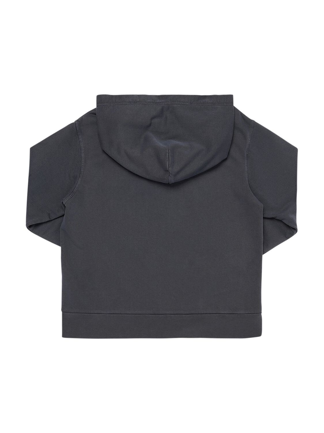 Shop N°21 Cotton Hoodie W/ Logo Patch In Dark Grey