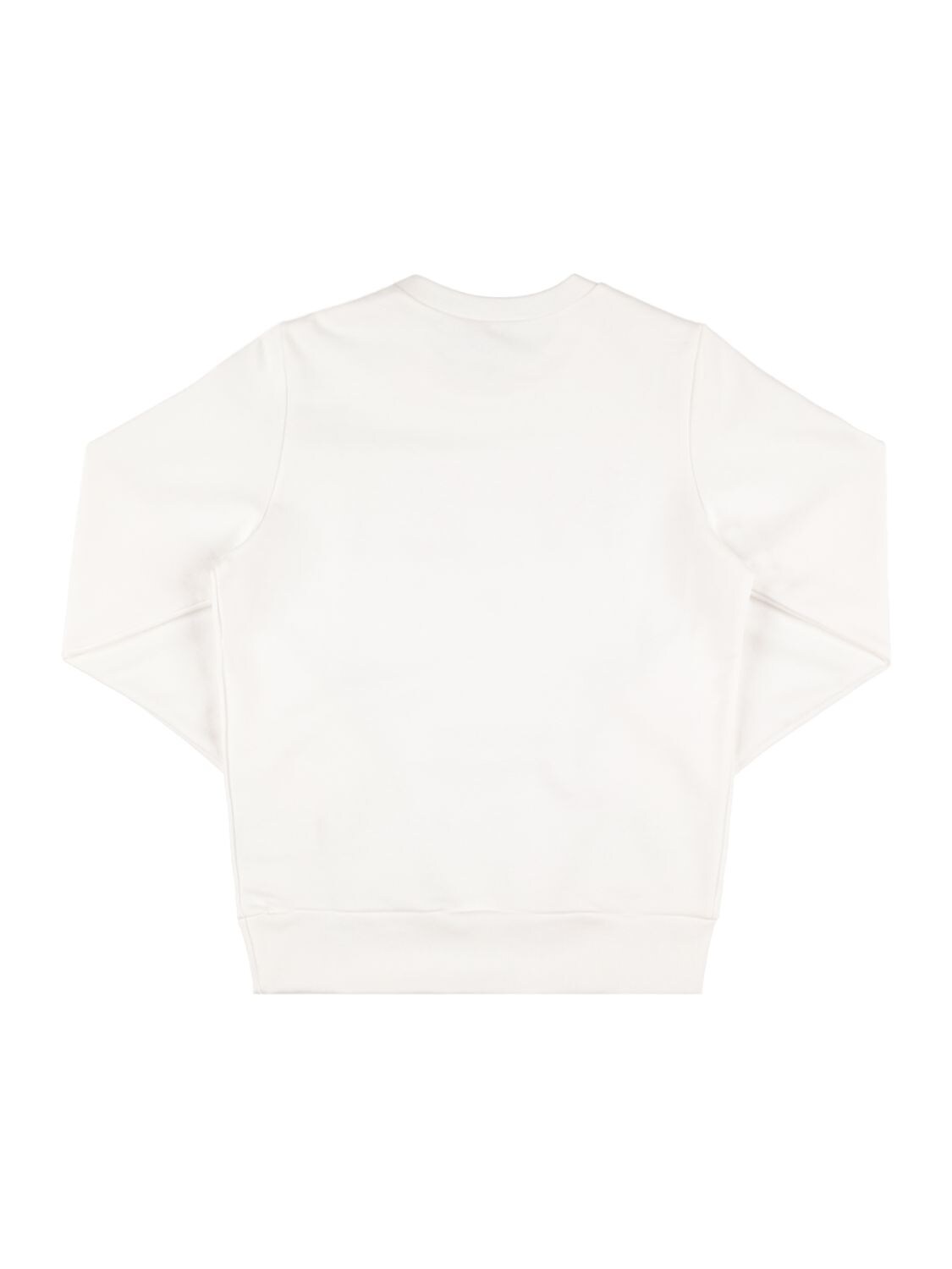 Shop N°21 Logo Printed Cotton Sweatshirt In White