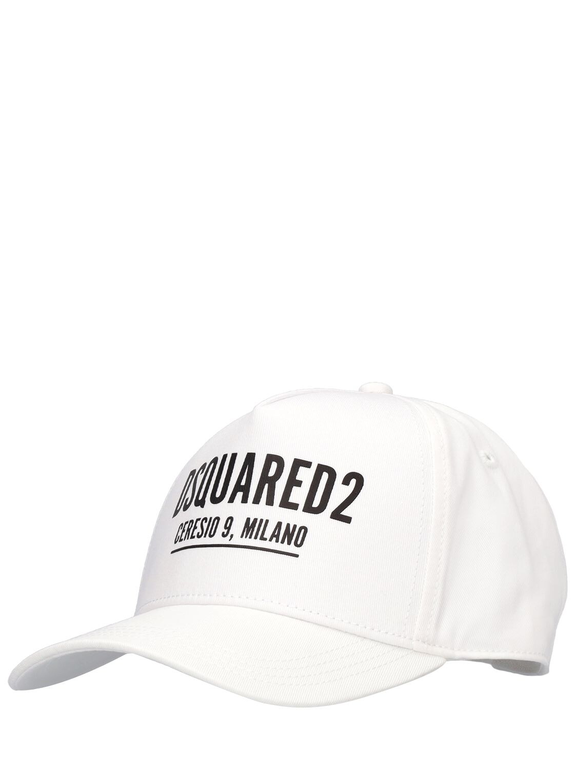 Shop Dsquared2 Logo Rubberized Cotton Baseball Cap In White