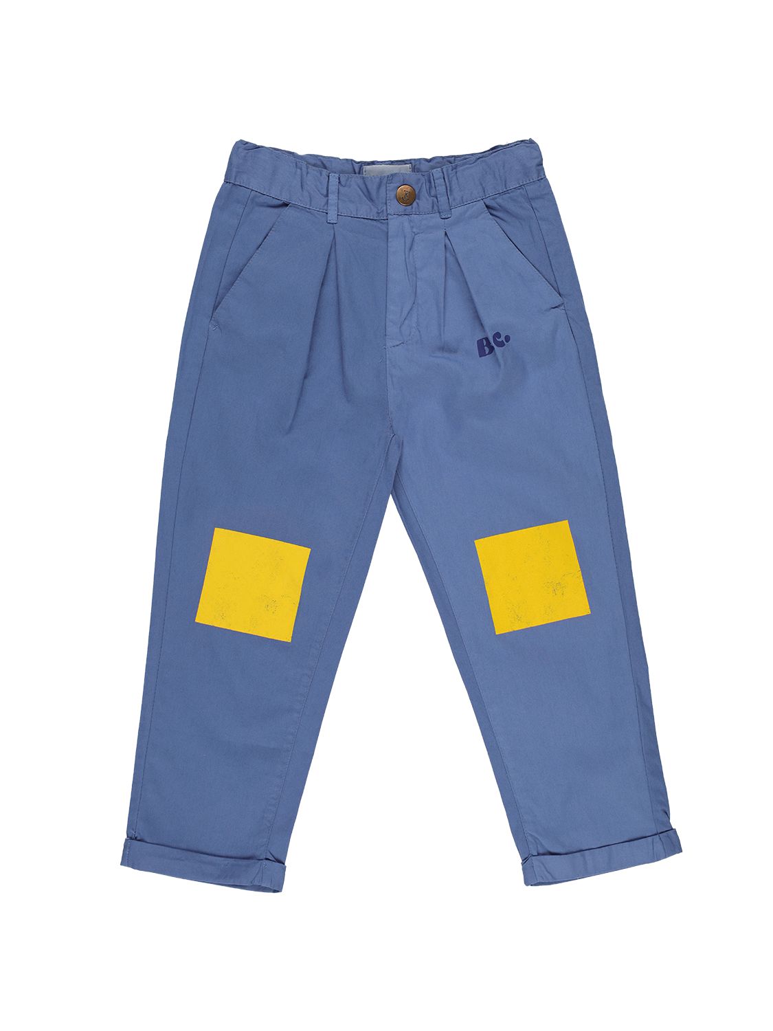 Bobo Choses Printed Organic Cotton Pants In Blue