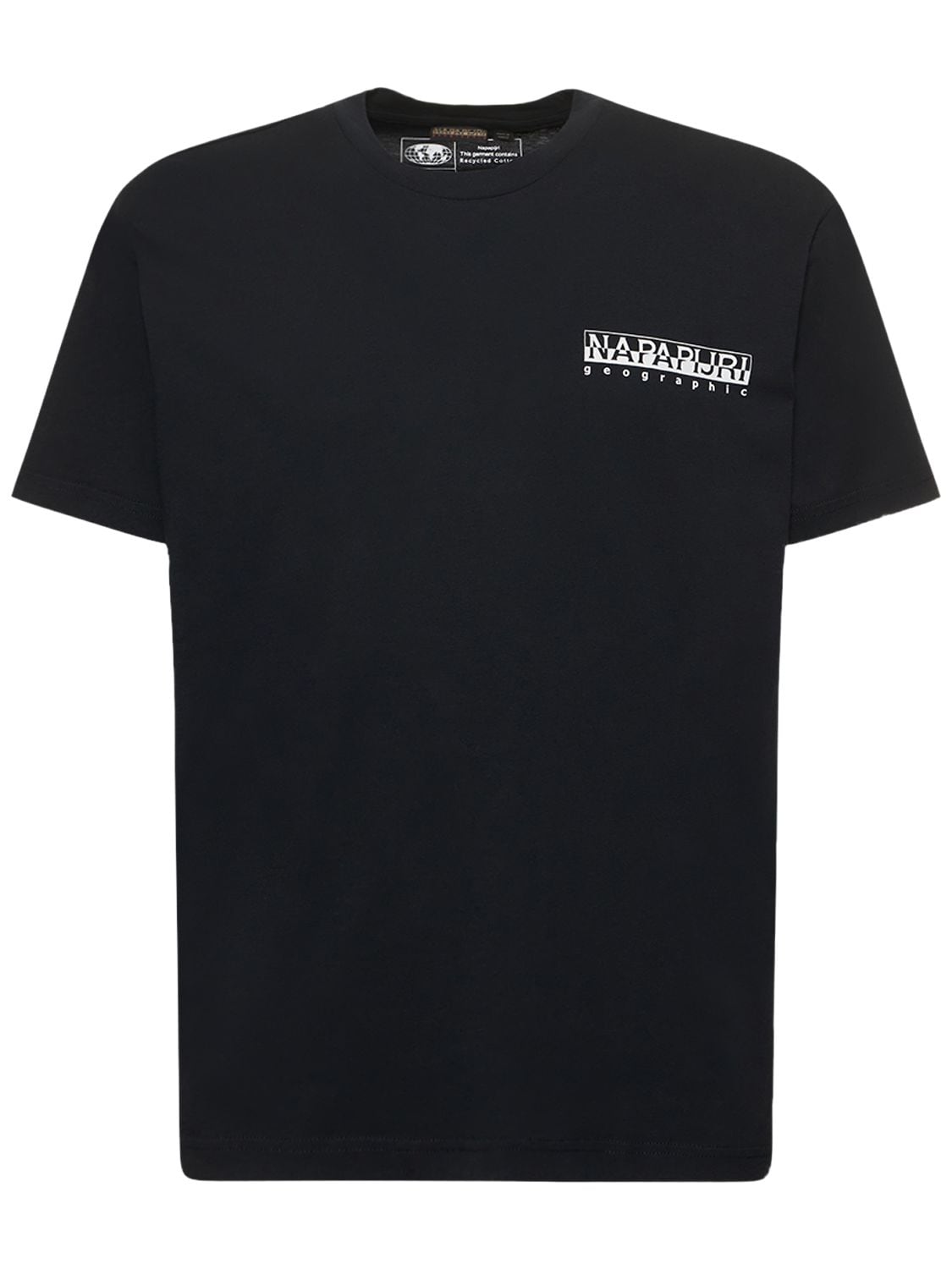 Napapijri S-jubones Printed T-shirt In Black