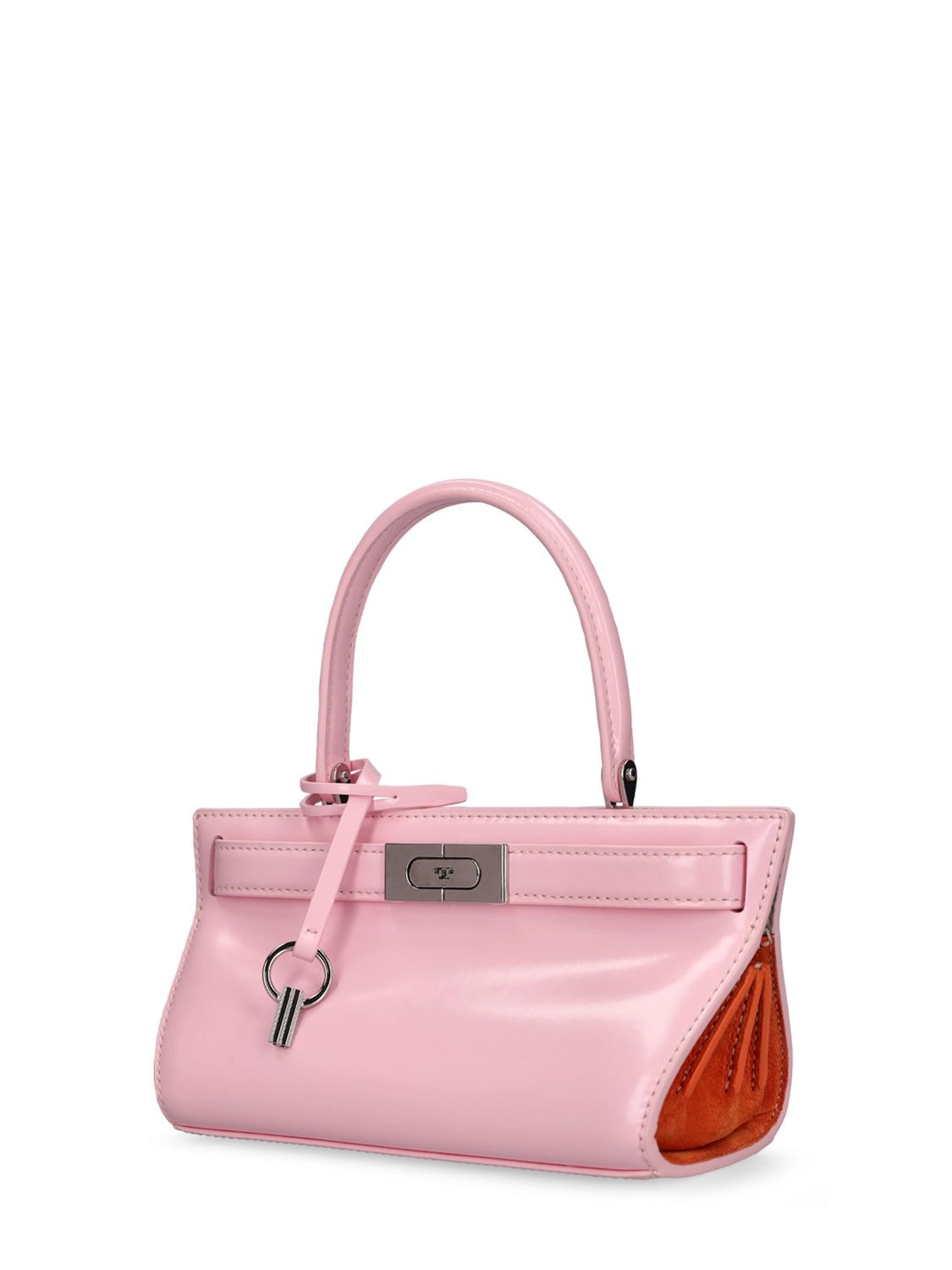 Tory Burch Petite Lee Radziwill Leather Bag In Pink Plie | ModeSens