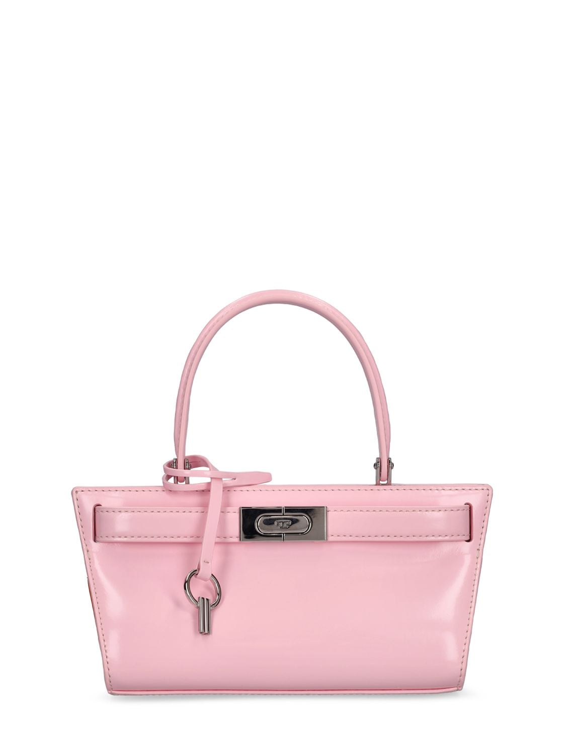 Tory Burch Petite Lee Radziwill Leather Bag In Pink Plie