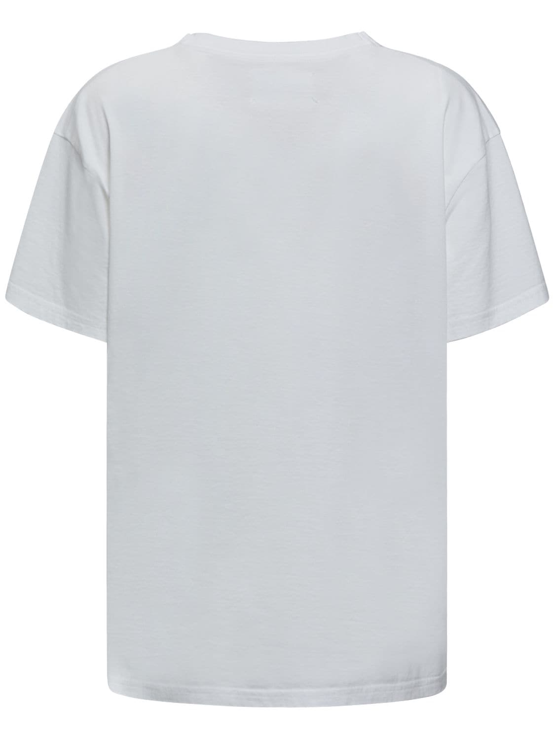 Shop Maison Margiela Logo Cotton Jersey T-shirt In White