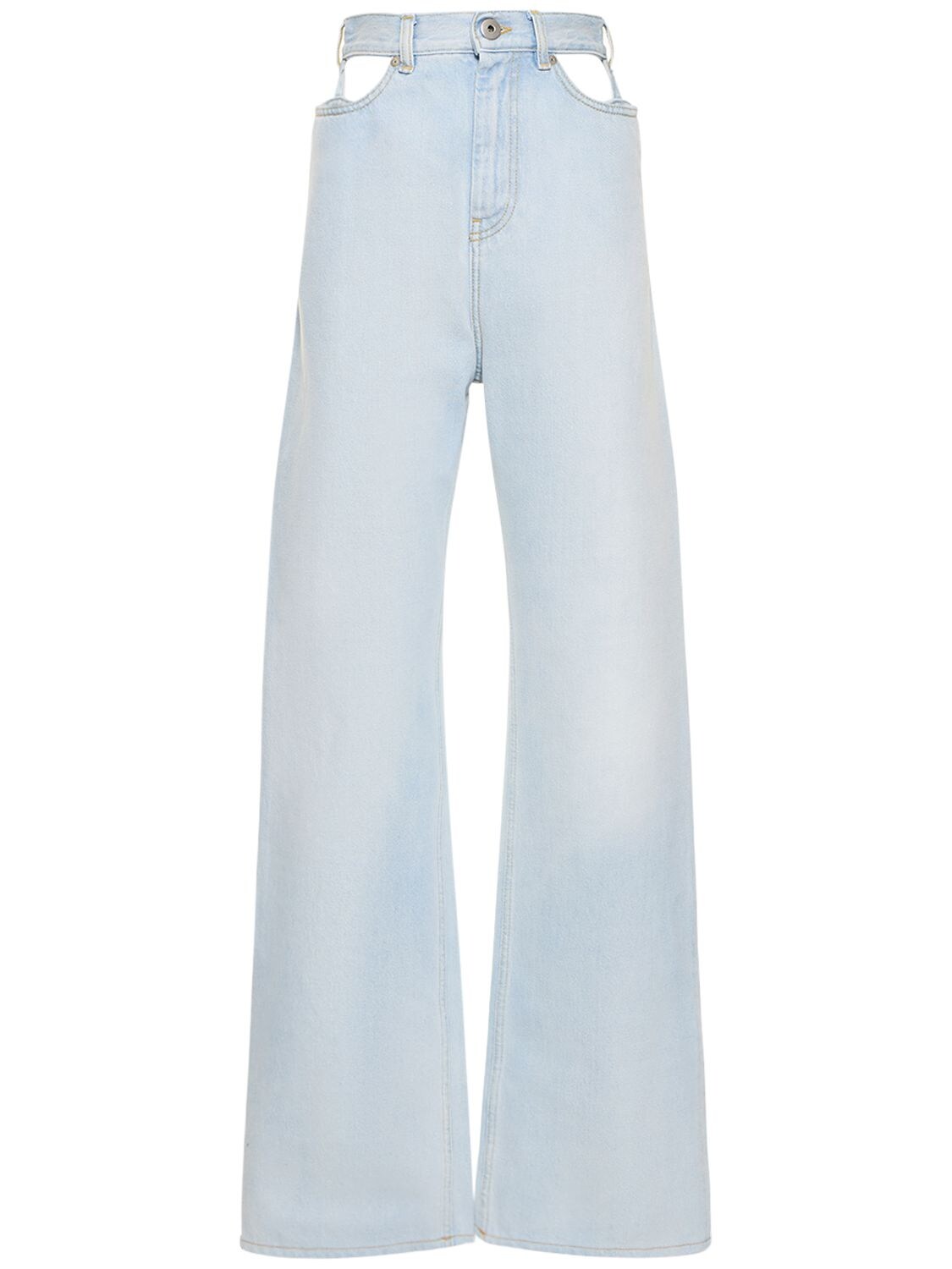 High Rise Cut Out Denim Jeans – WOMEN > CLOTHING > JEANS
