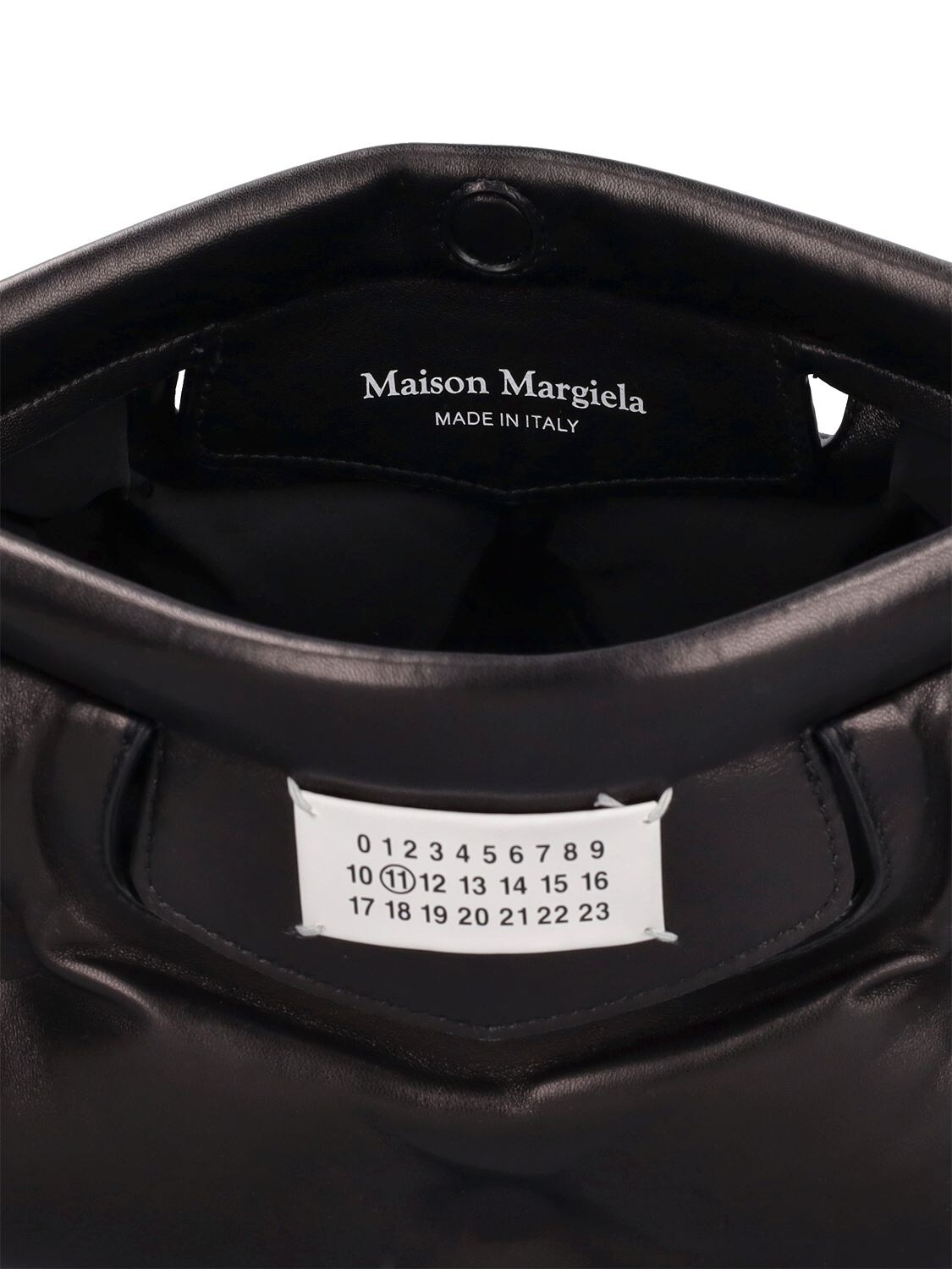 Shop Maison Margiela Medium Glam Slam Classique Shoulder Bag In Black