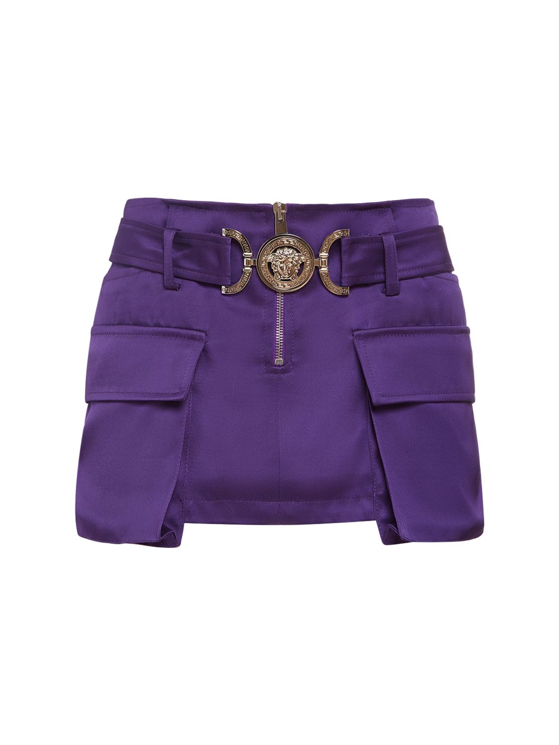 Duchesse Mini Skirt W/ Logo Belt