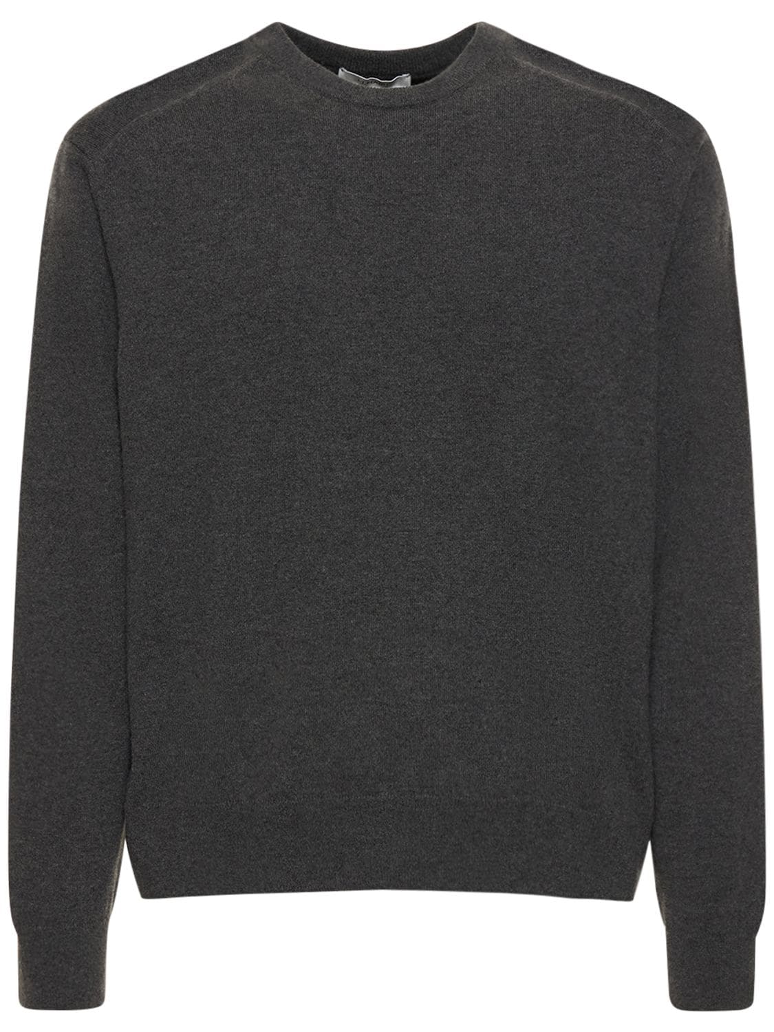 Lemaire Sweater Aus Wollstrick In Zinc Chine
