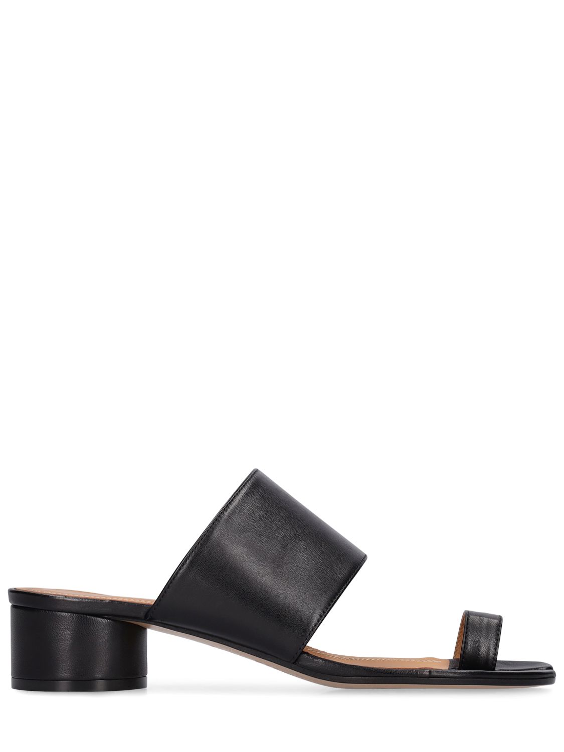 40mm Hanna Leather Mule Sandals – WOMEN > SHOES > MULES