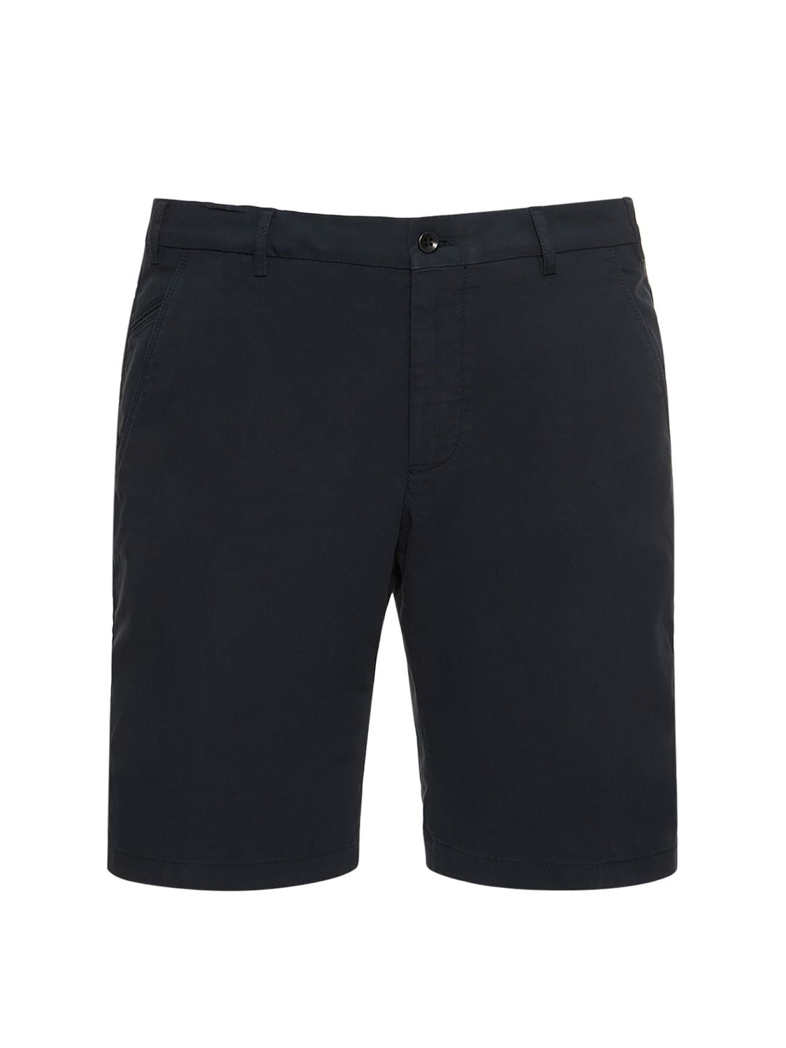 Loro Piana Sport Cotton Bermuda Deck Shorts In Blue