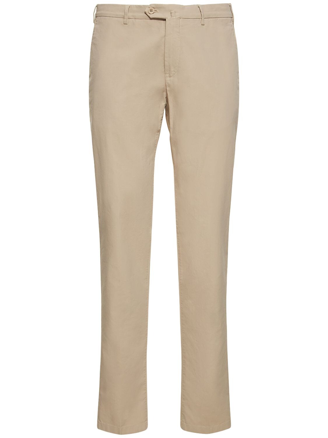 19cm Ultra-soft Stretch Cotton Pants – MEN > CLOTHING > PANTS