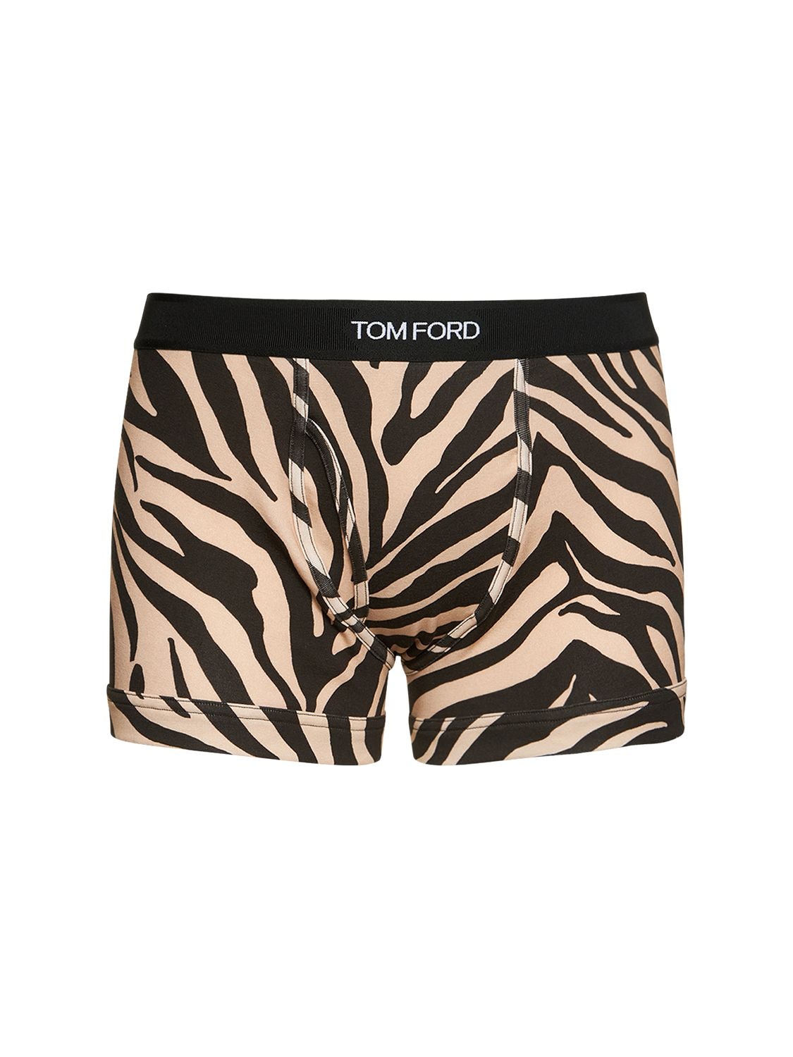 TOM FORD NEW ZEBRA PRINT COTTON BOXER BRIEFS