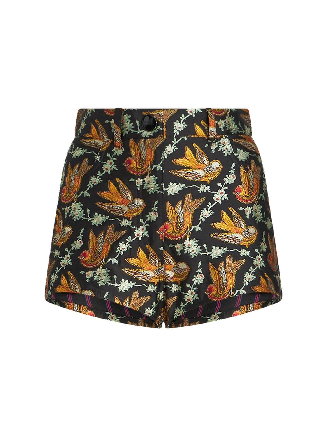 Etro Embellished Mini Shorts In Multicolor