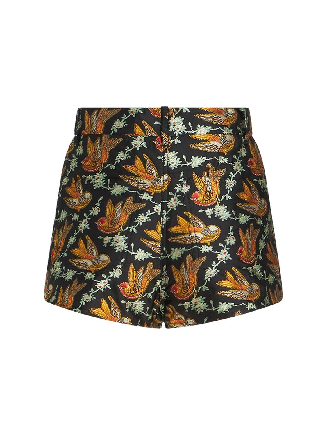 Shop Etro Embellished Mini Shorts In Multicolor