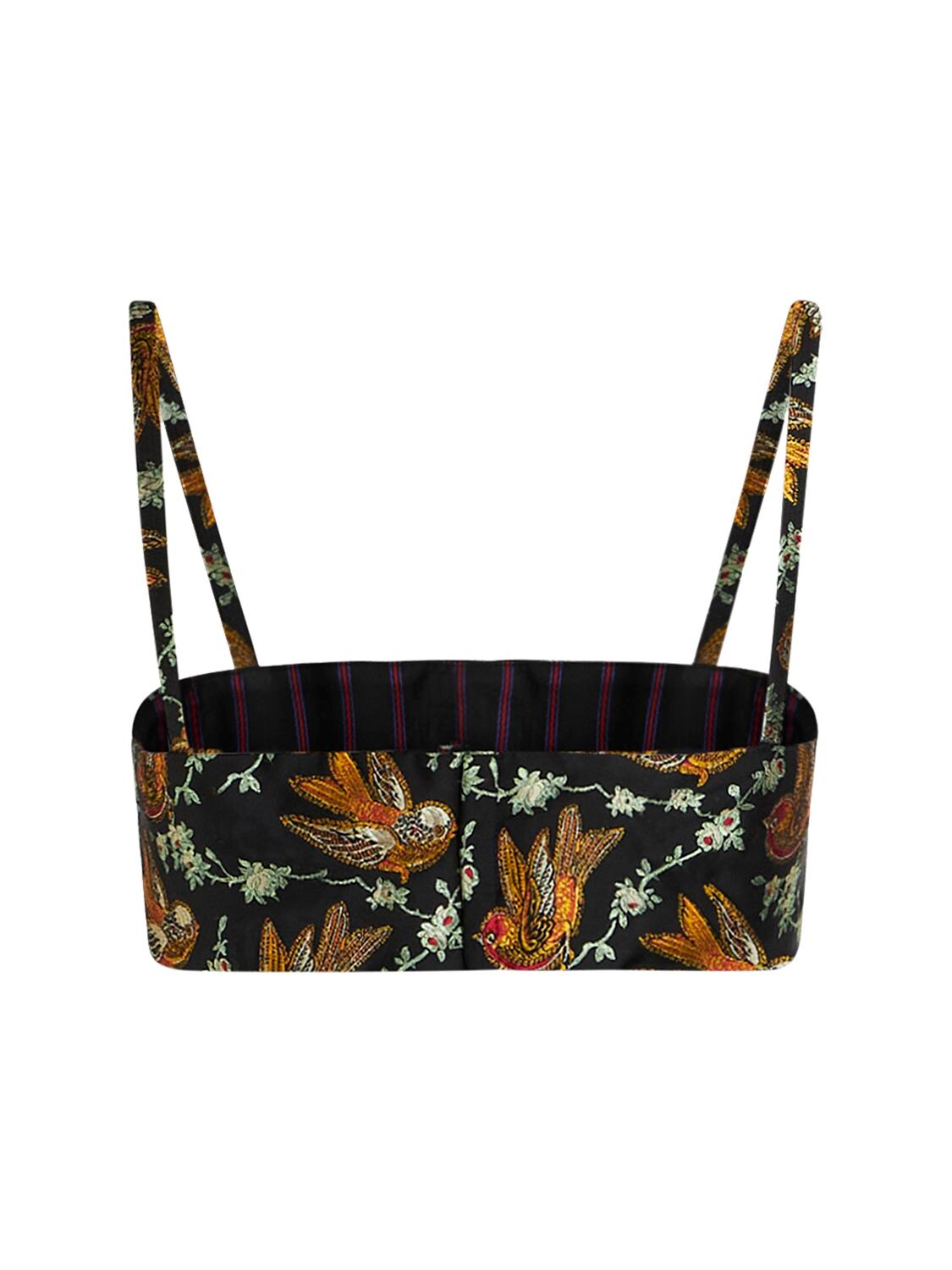 ETRO EMBROIDERED LOGO CROP TOP 