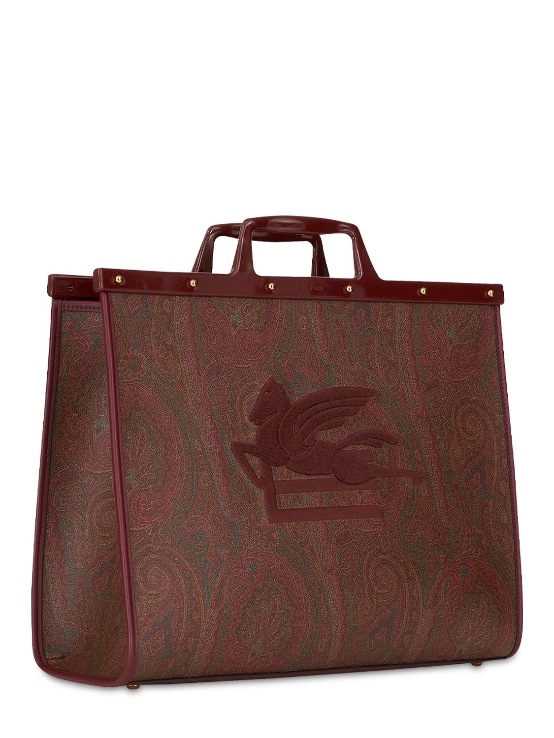 Shop Etro Large Love Trotter Tote Bag In Rosso