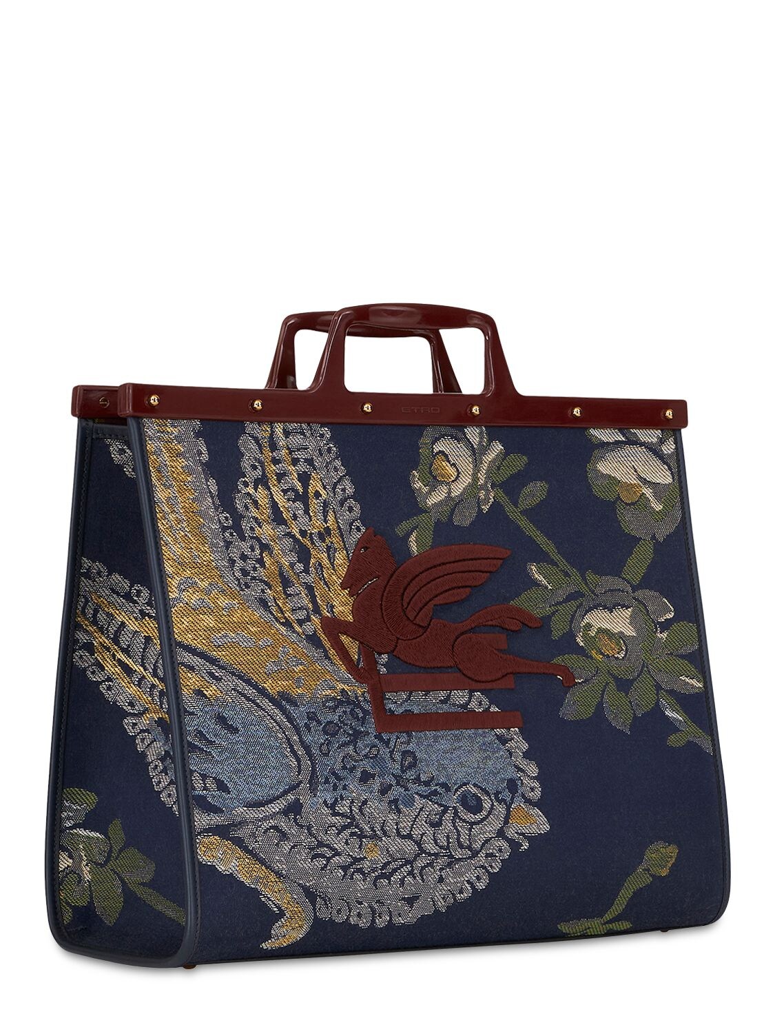 Shop Etro Large Love Trotter Tote Bag In Blue