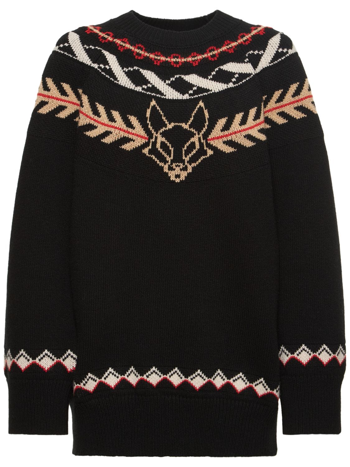 STELLA MCCARTNEY Fair Isle Jacquard Oversize Sweater