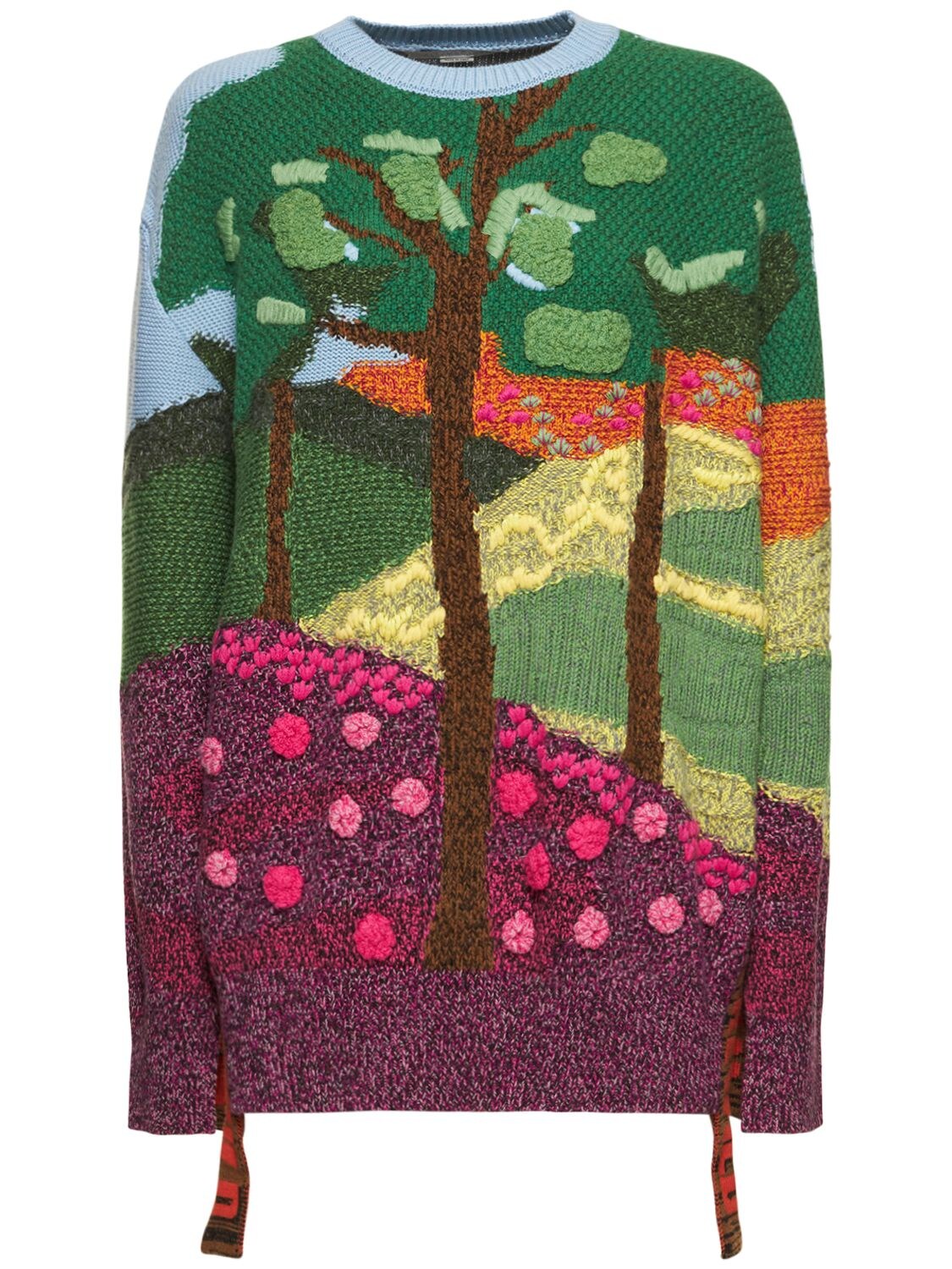 STELLA MCCARTNEY TREE OF LIFE JACQUARD KNIT SWEATER