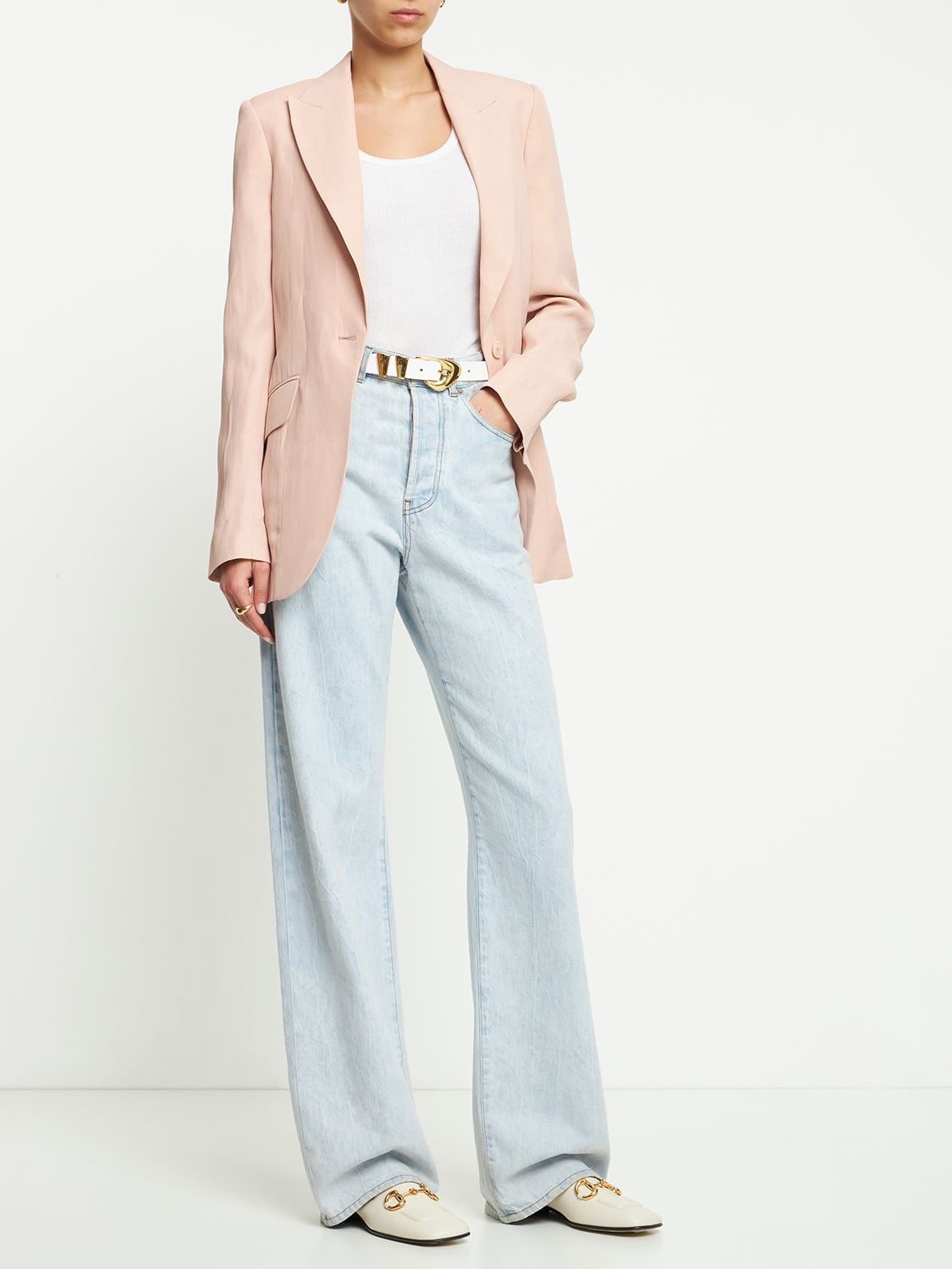 Stella McCartney Linen & Viscose Single Breast Jacket