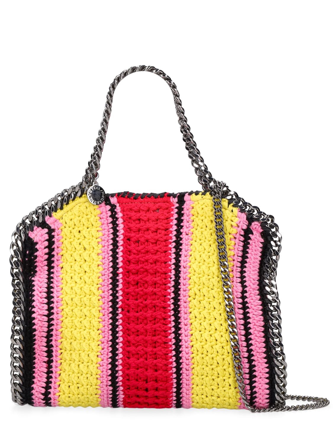 Mini Striped Cotton Crochet Tote Bag – WOMEN > BAGS > SHOULDER BAGS