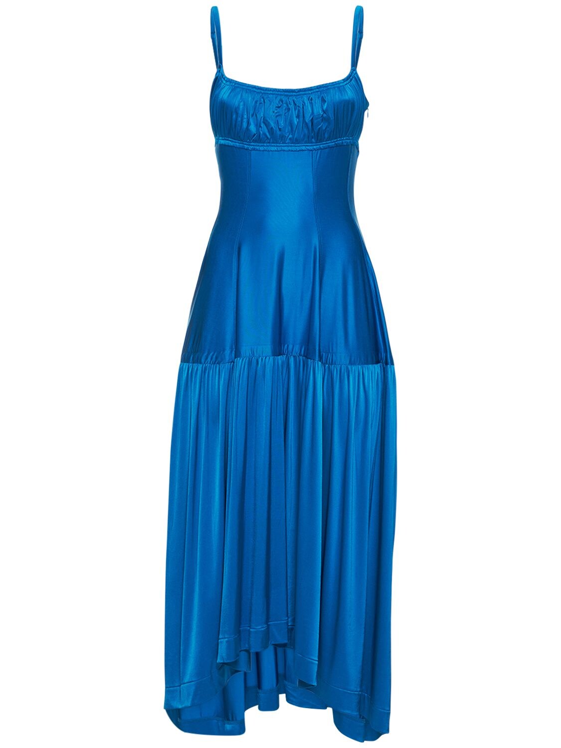 Satin Viscose Jersey Midi Dress – WOMEN > CLOTHING > DRESSES