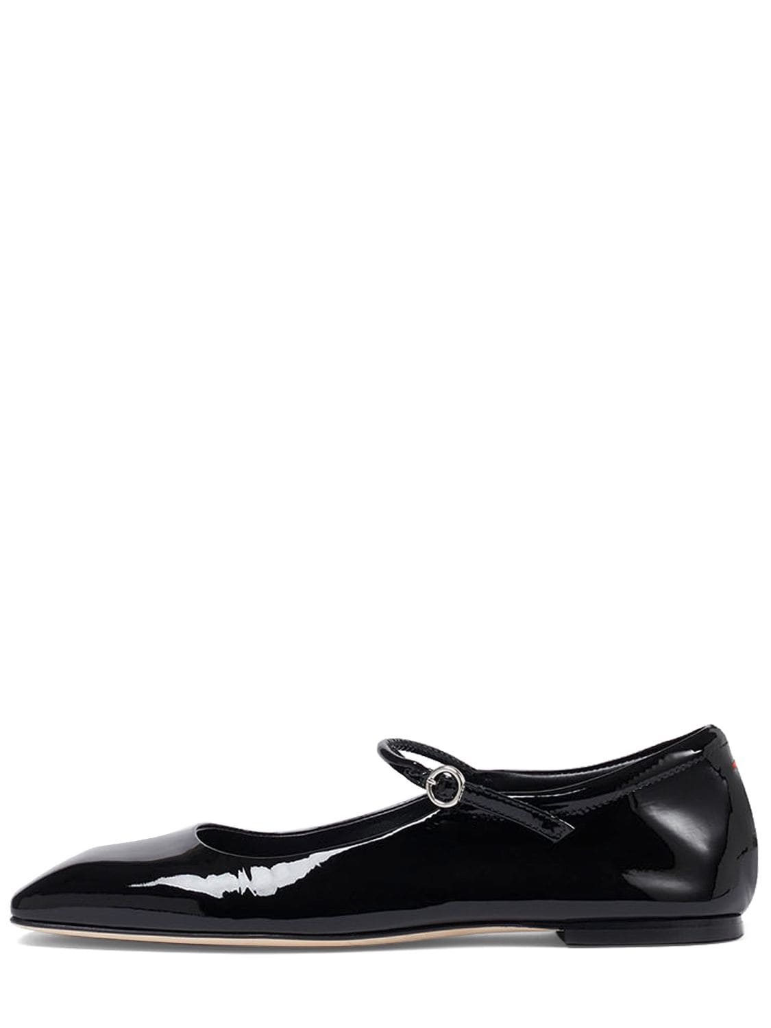 Shop Aeyde 10mm Uma Patent Leather Ballerinas In Black