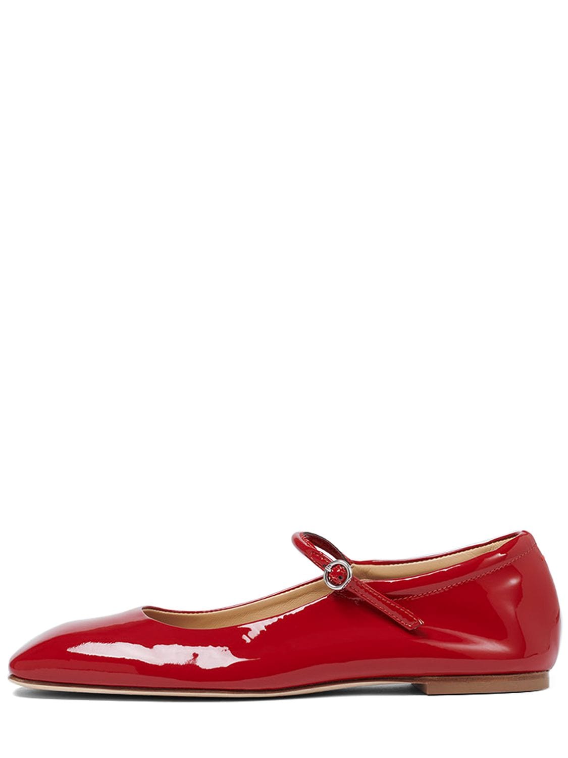 Aeyde 10mm Uma Patent Leather Flats In Red | ModeSens