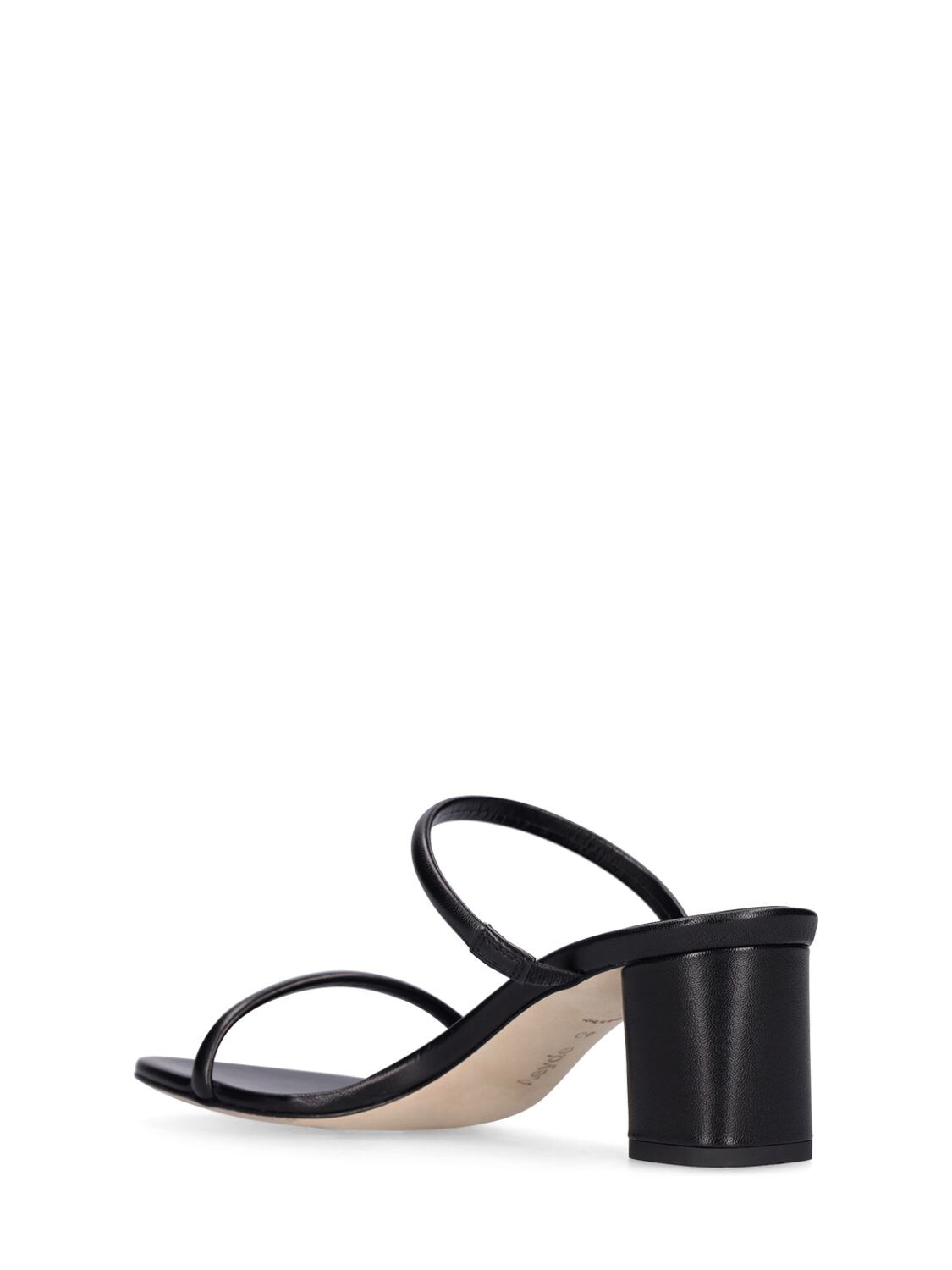 Shop Aeyde 55mm Anni Leather Sandals In Black