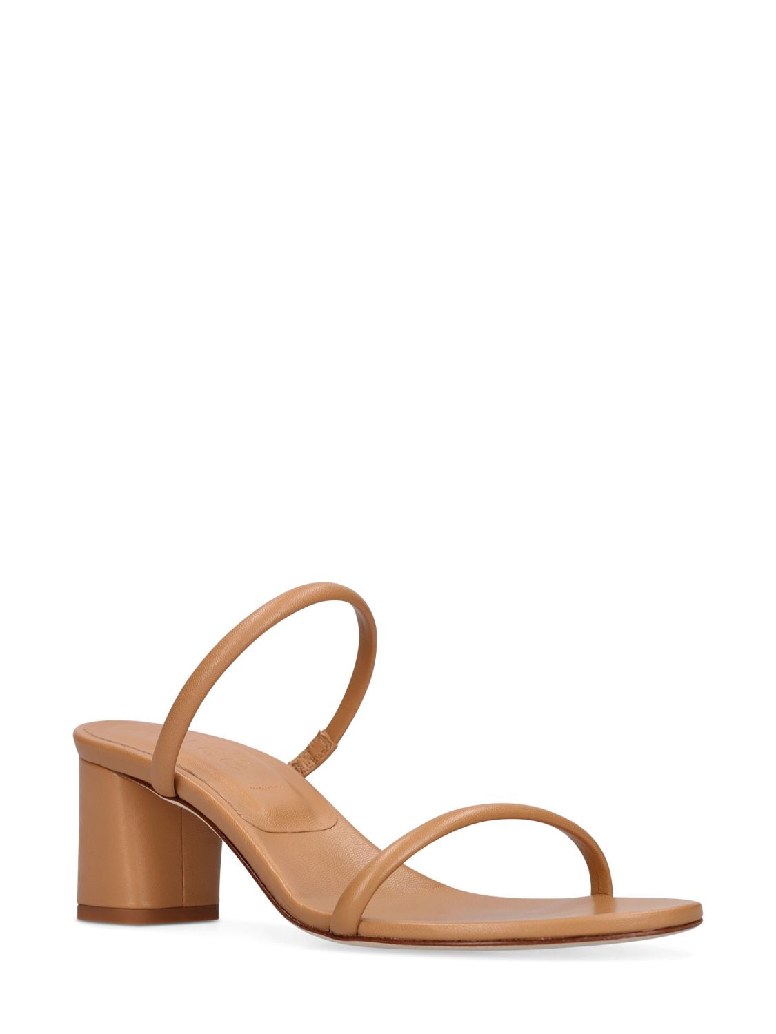 Shop Aeyde 55mm Anni Leather Sandals In Beige