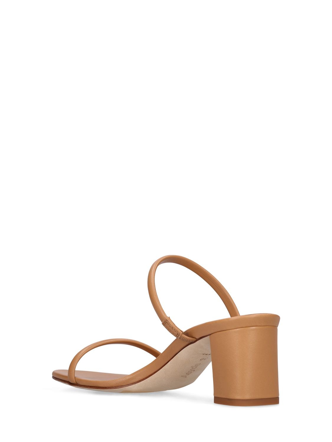 Shop Aeyde 55mm Anni Leather Sandals In Beige