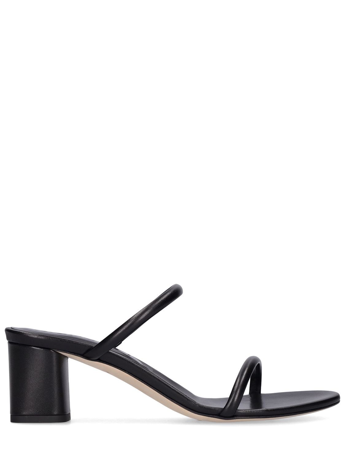 Shop Aeyde 55mm Anni Leather Sandals In Black