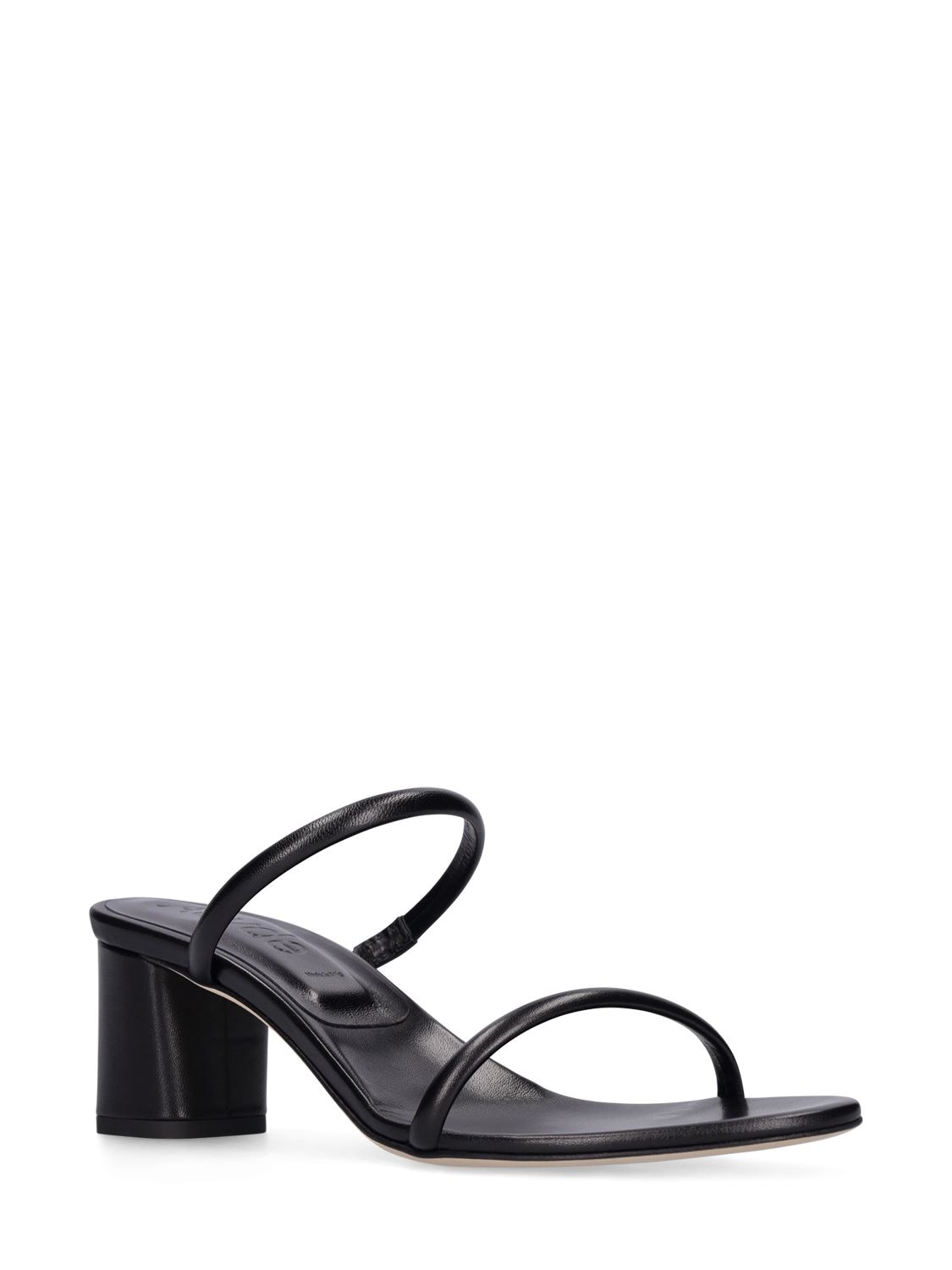 Shop Aeyde 55mm Anni Leather Sandals In Black