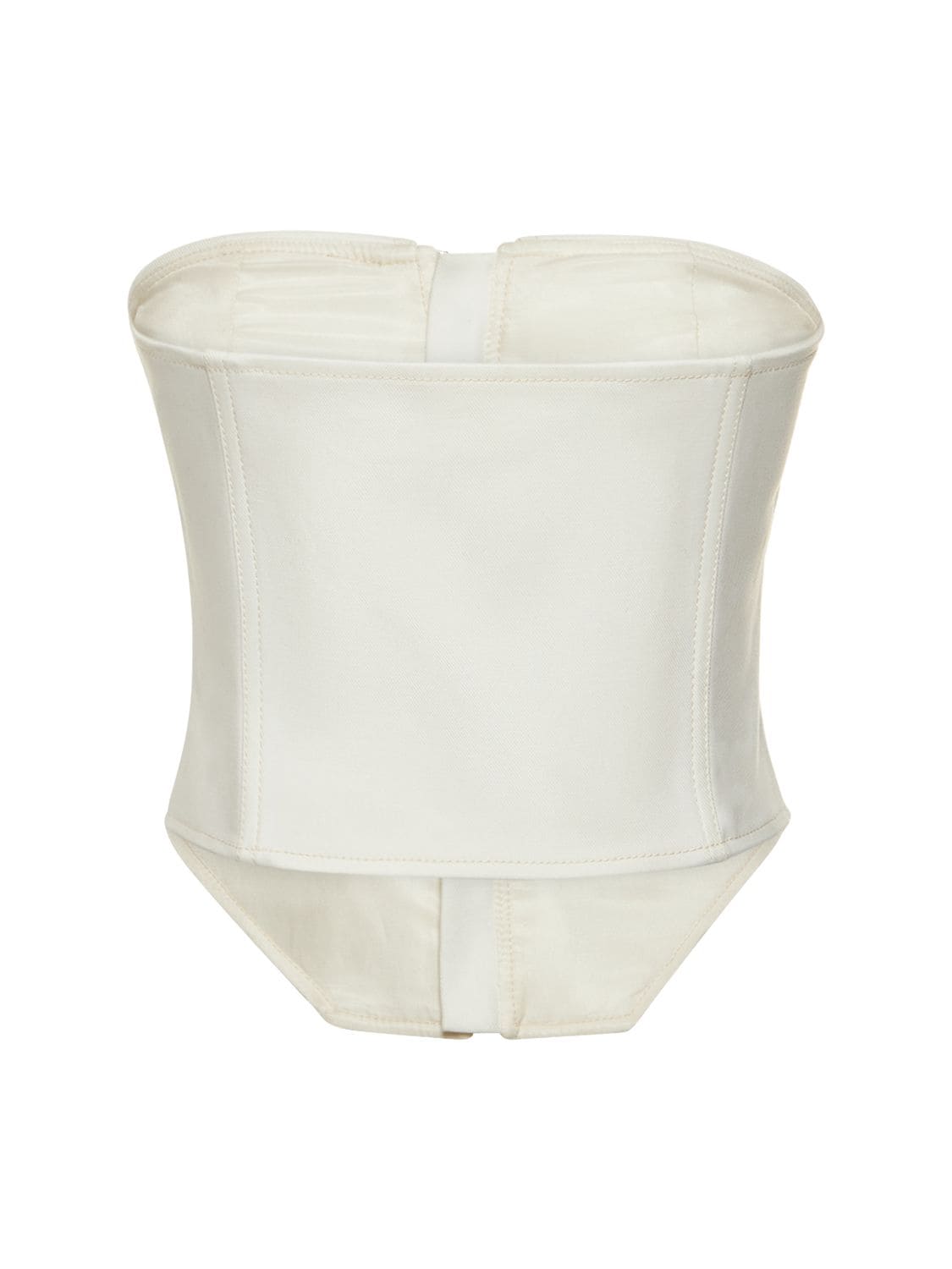 DION LEE ZIP-UP CANVAS CORSET TOP 