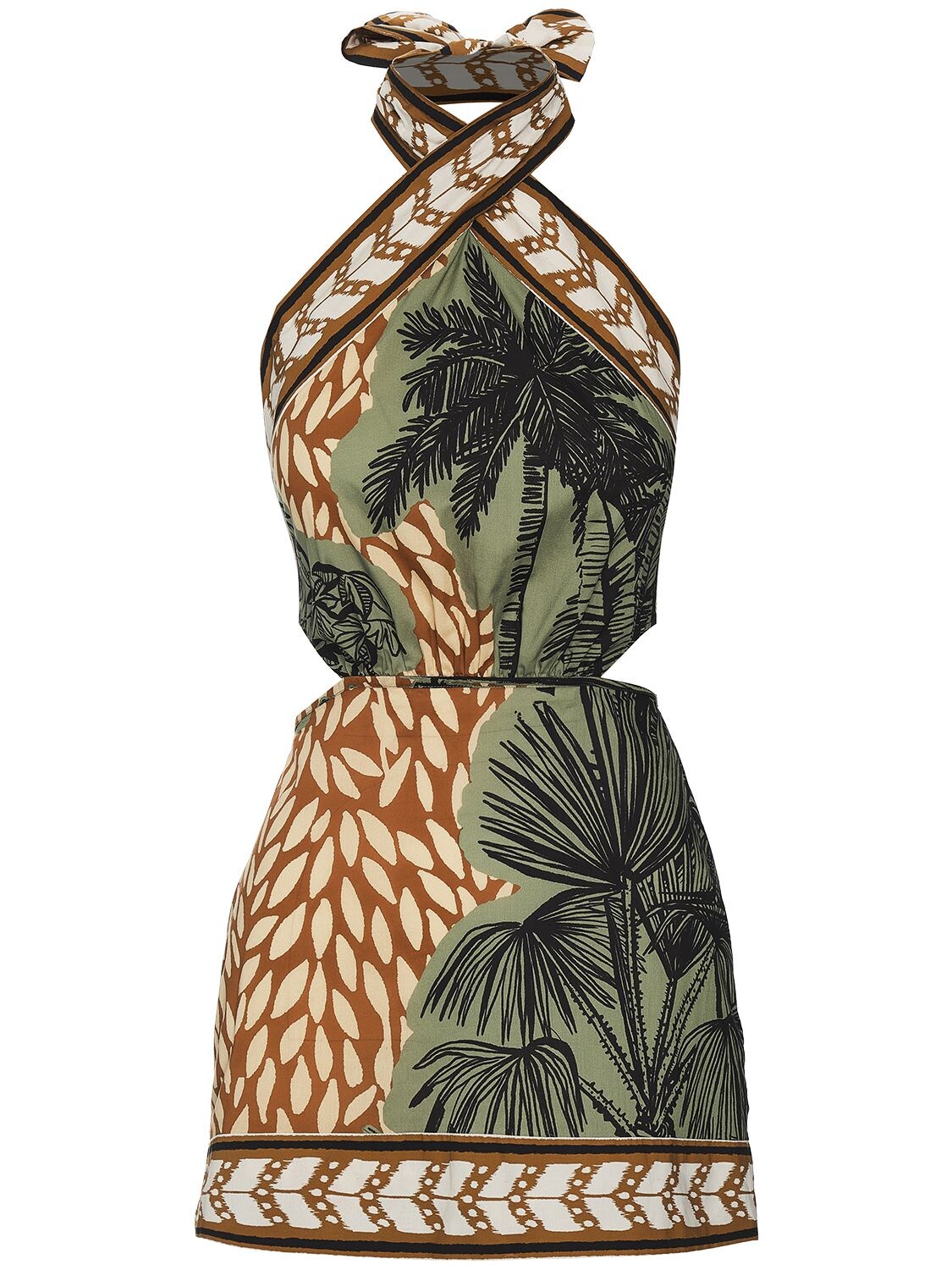 JOHANNA ORTIZ REMINDERS OF PARADISE PRINT MINI DRESS