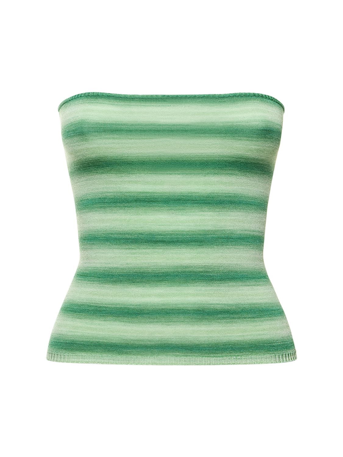 Ludo Striped Viscose Top – WOMEN > CLOTHING > TOPS