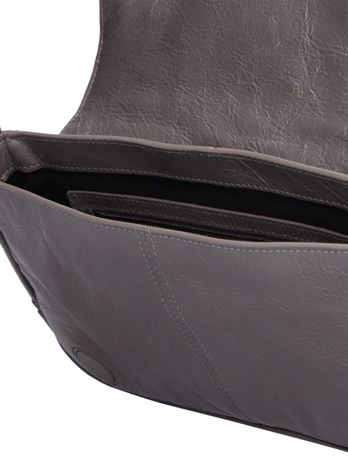 Shop Balenciaga Xs Le Cagole Leather Bag In Dark Grey