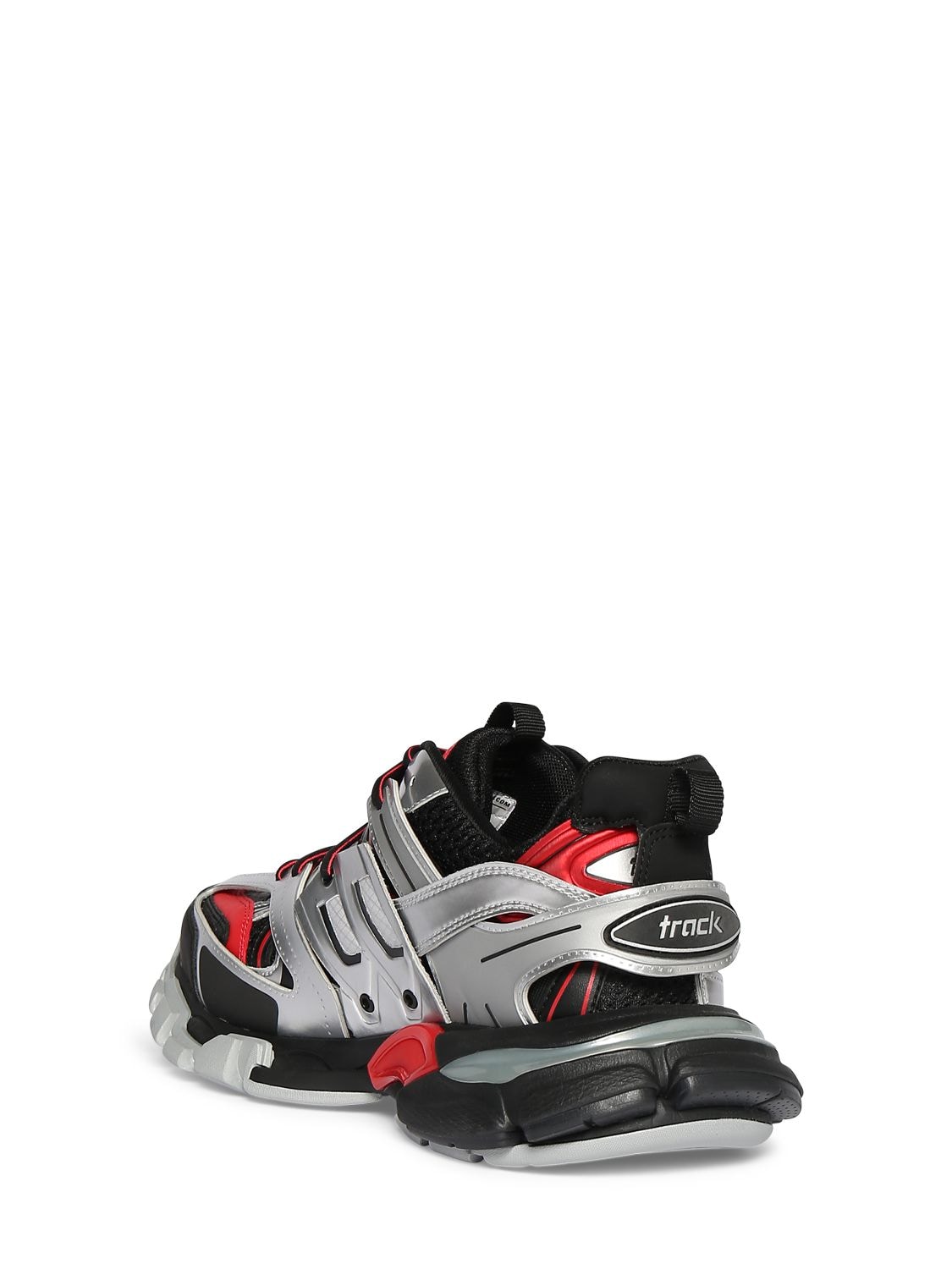 Shop Balenciaga Track Sneakers In Black,red